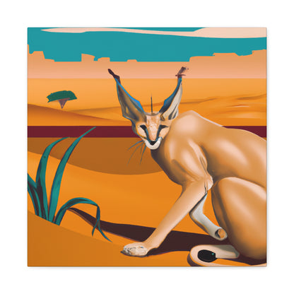 "Caracal's Classic Shine" - Canvas