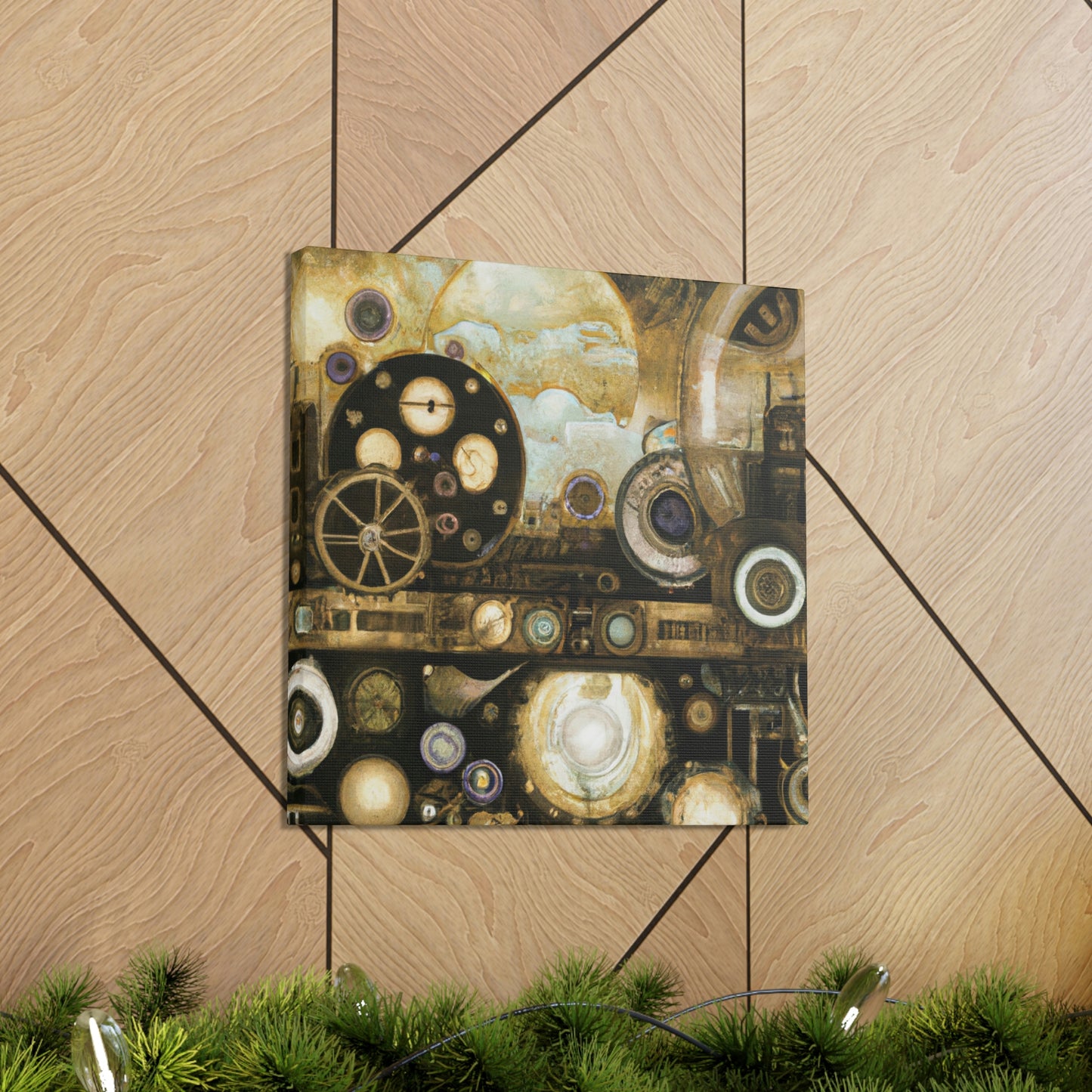 "Steampunk Cosmic Splendor" - Canvas