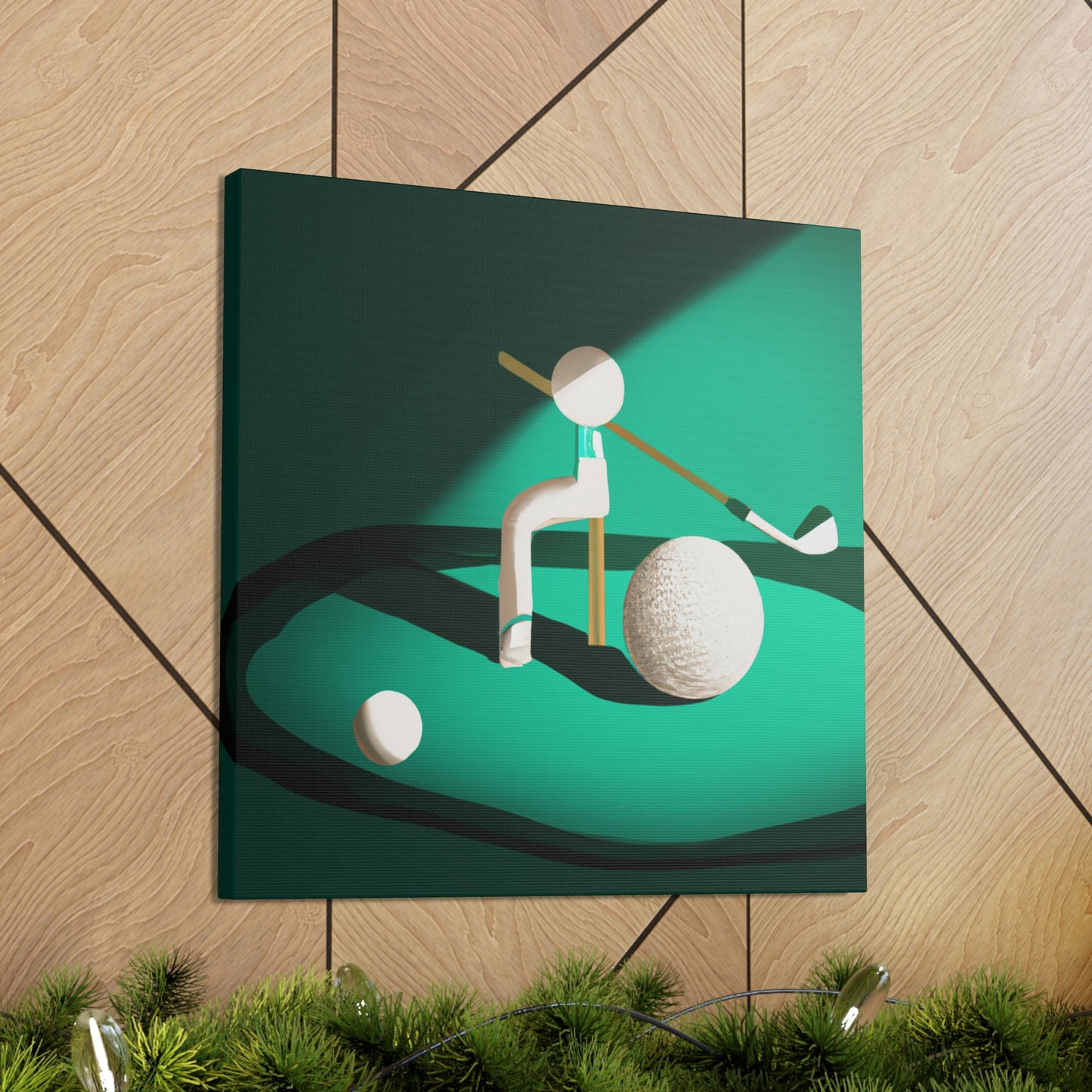 Golfing In Minimalism - Canvas