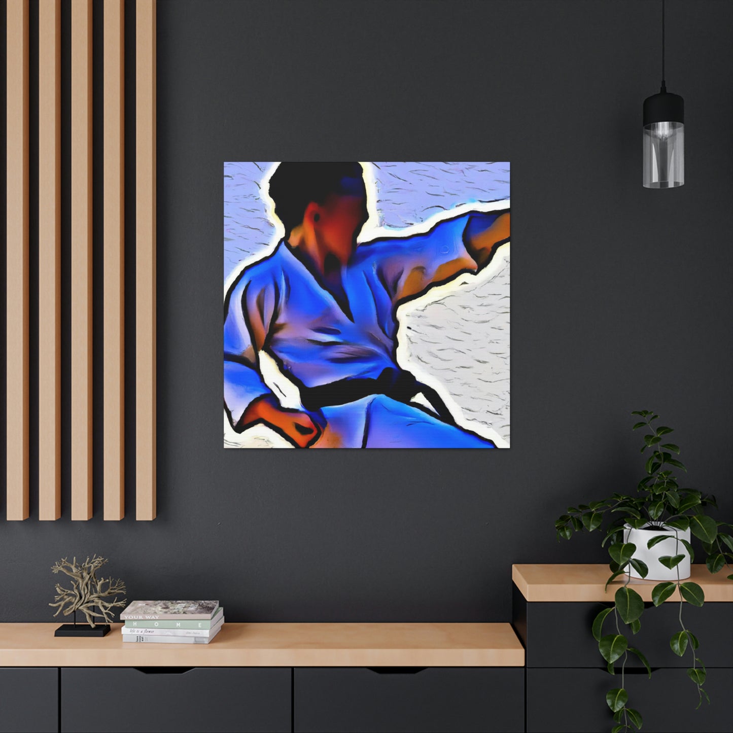 Martial Arts Mosaic Saga - Canvas