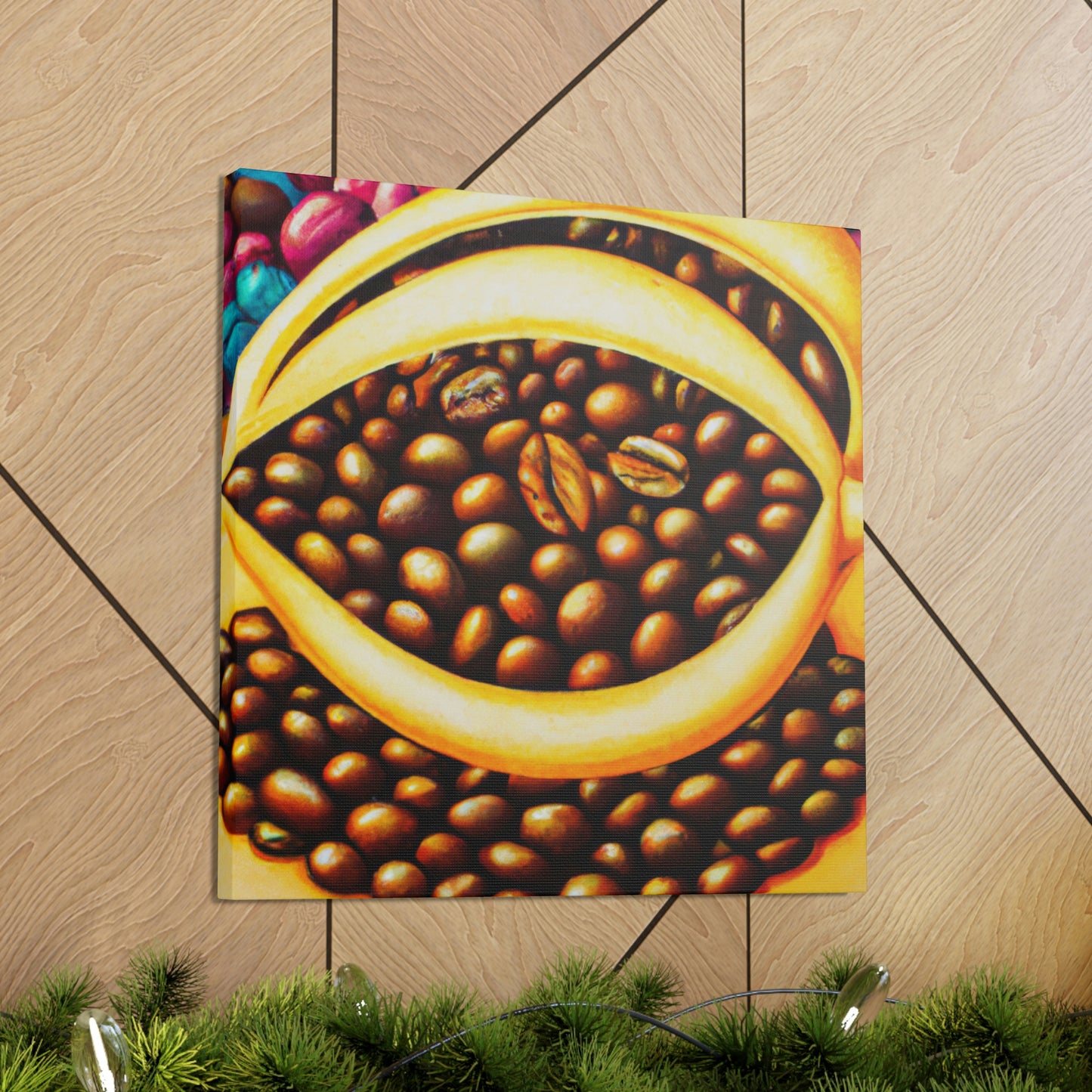 "Coffee Beans Dreamscape" - Canvas