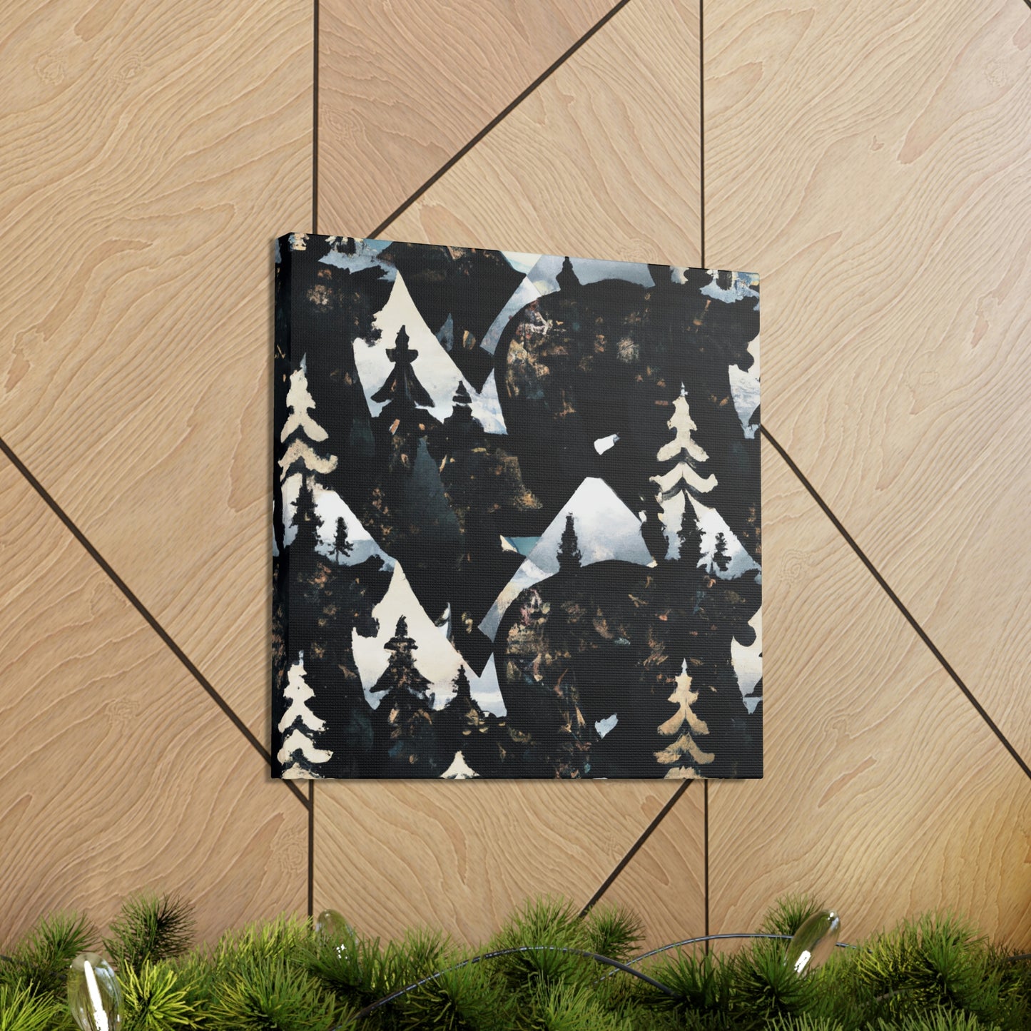 "Black Bear Deco Dream" - Canvas