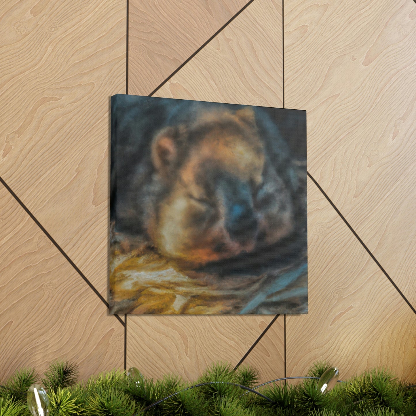 Wombat Abstract Nocturne - Canvas