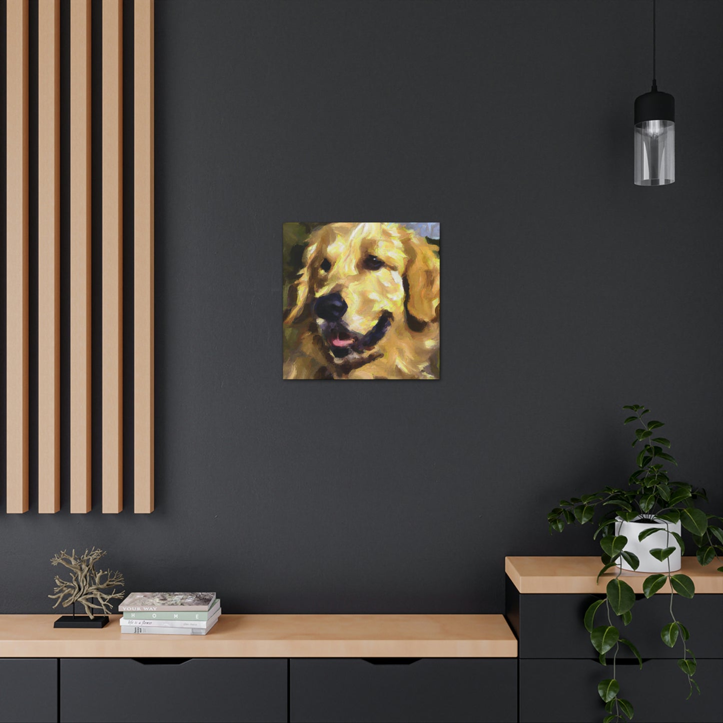 Golden Retriever Surrealism - Canvas