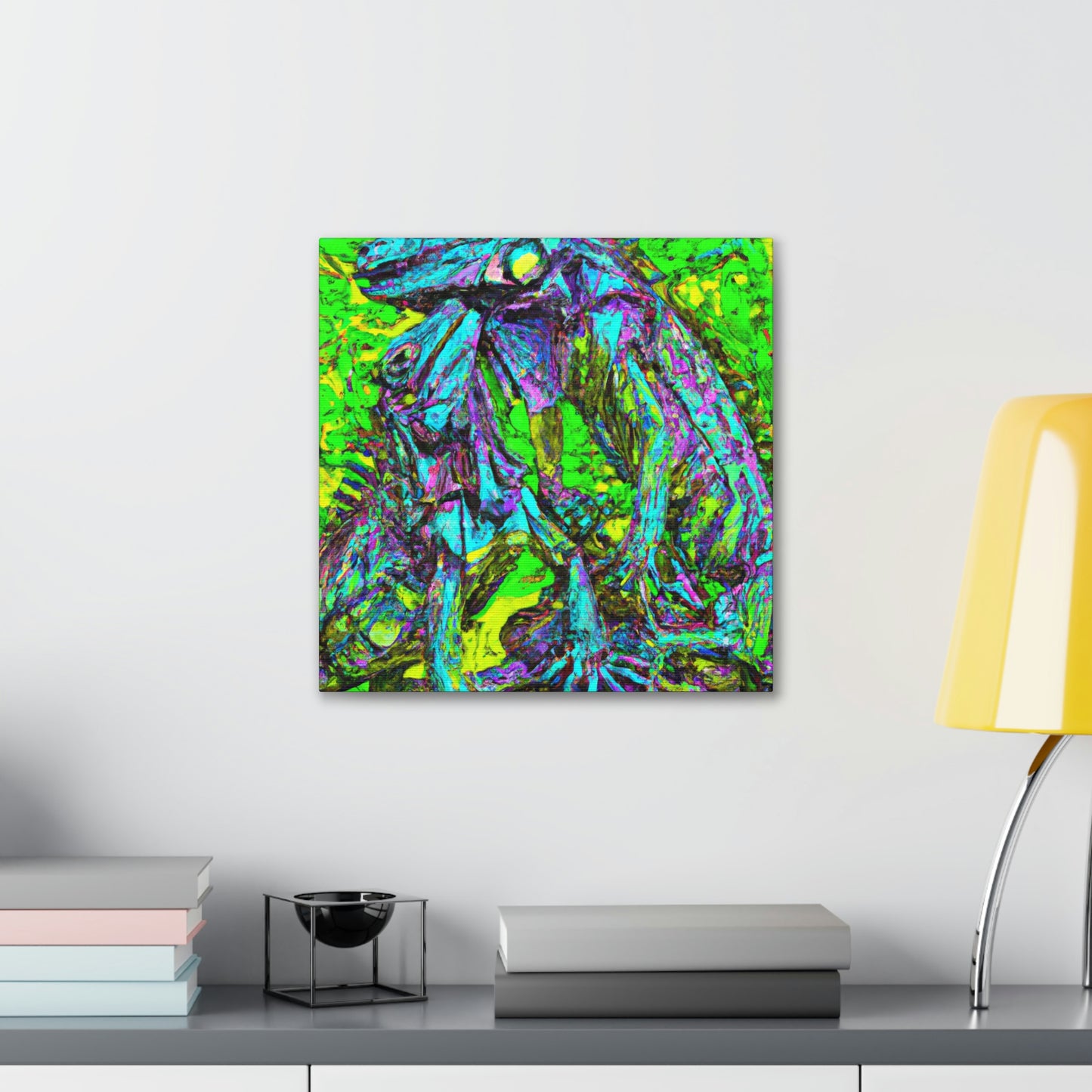 "Iguanas in Abstract". - Canvas