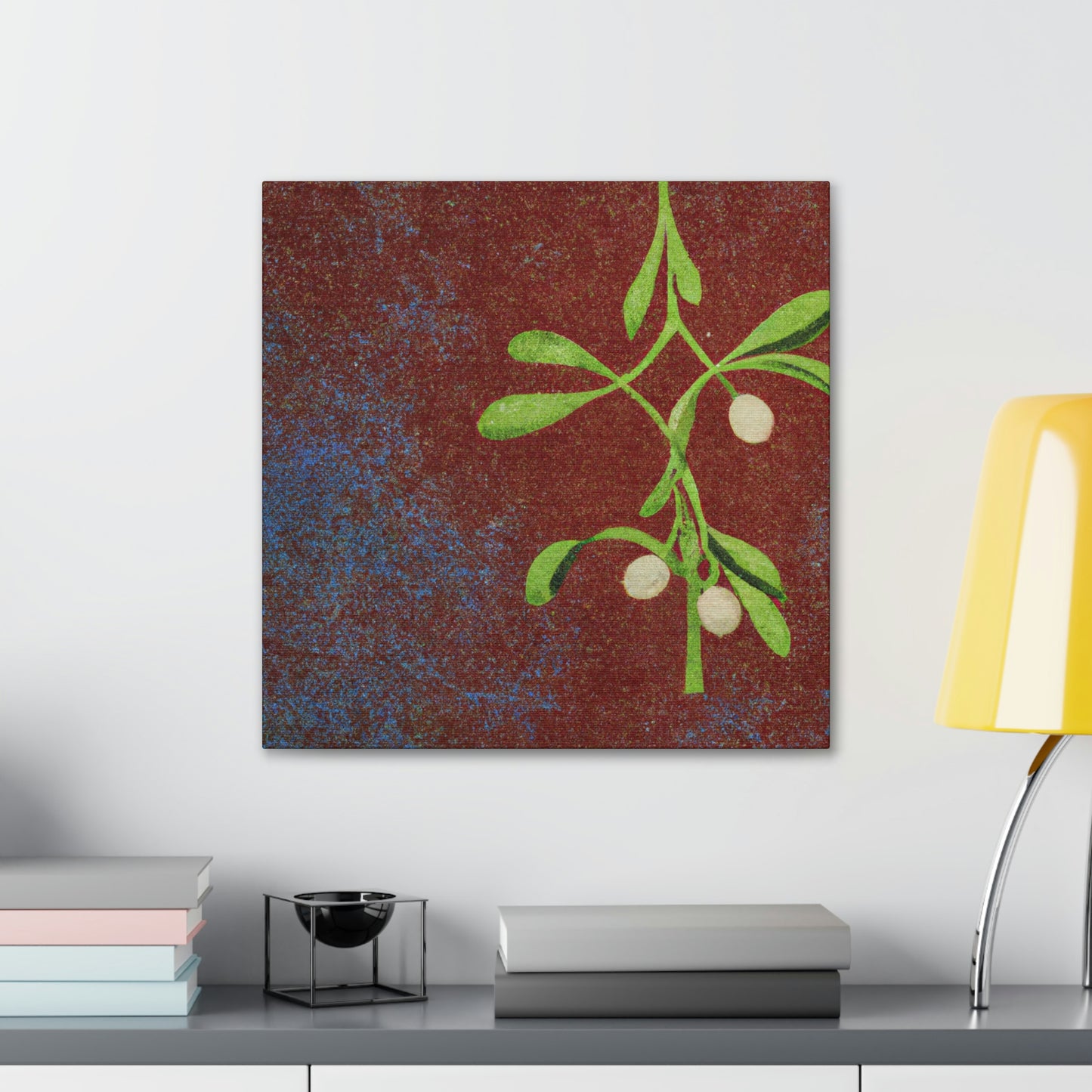 "Mistletoe in Monochrome" - Canvas