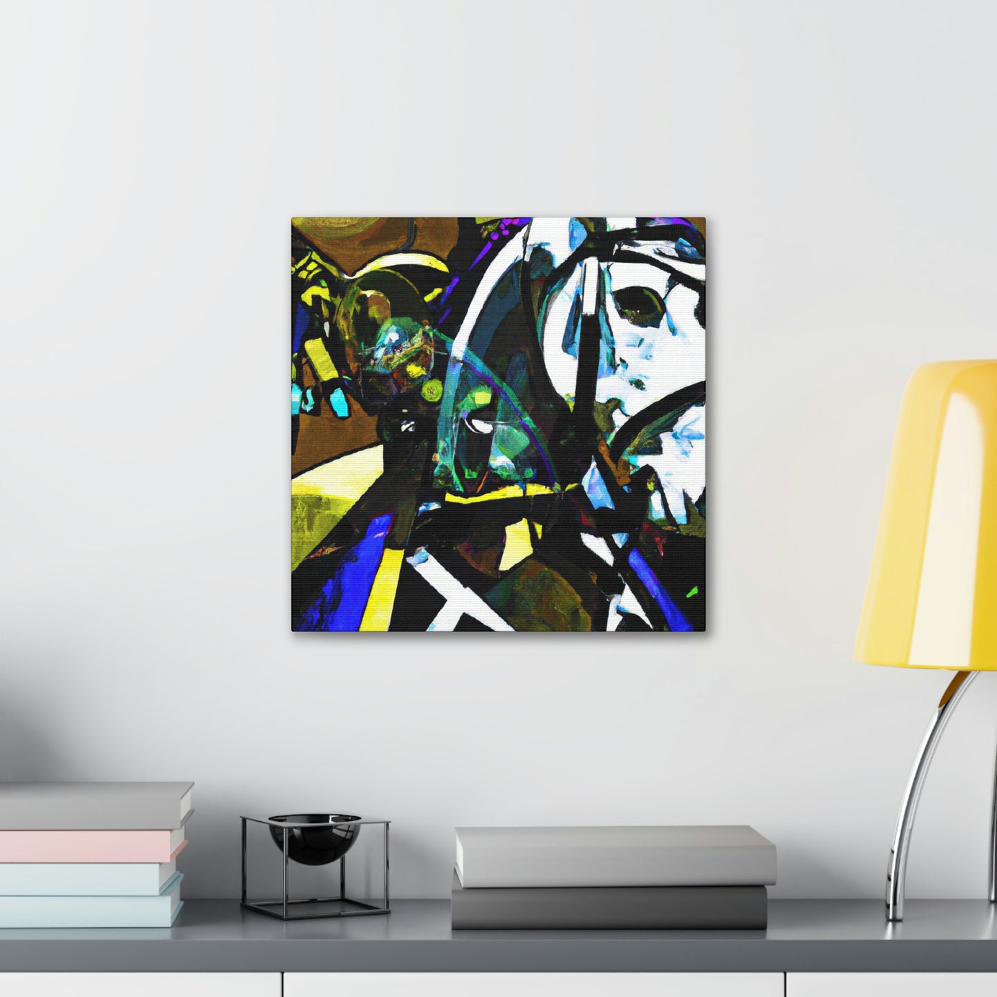 "Cavalryman in Pop Art". - Canvas