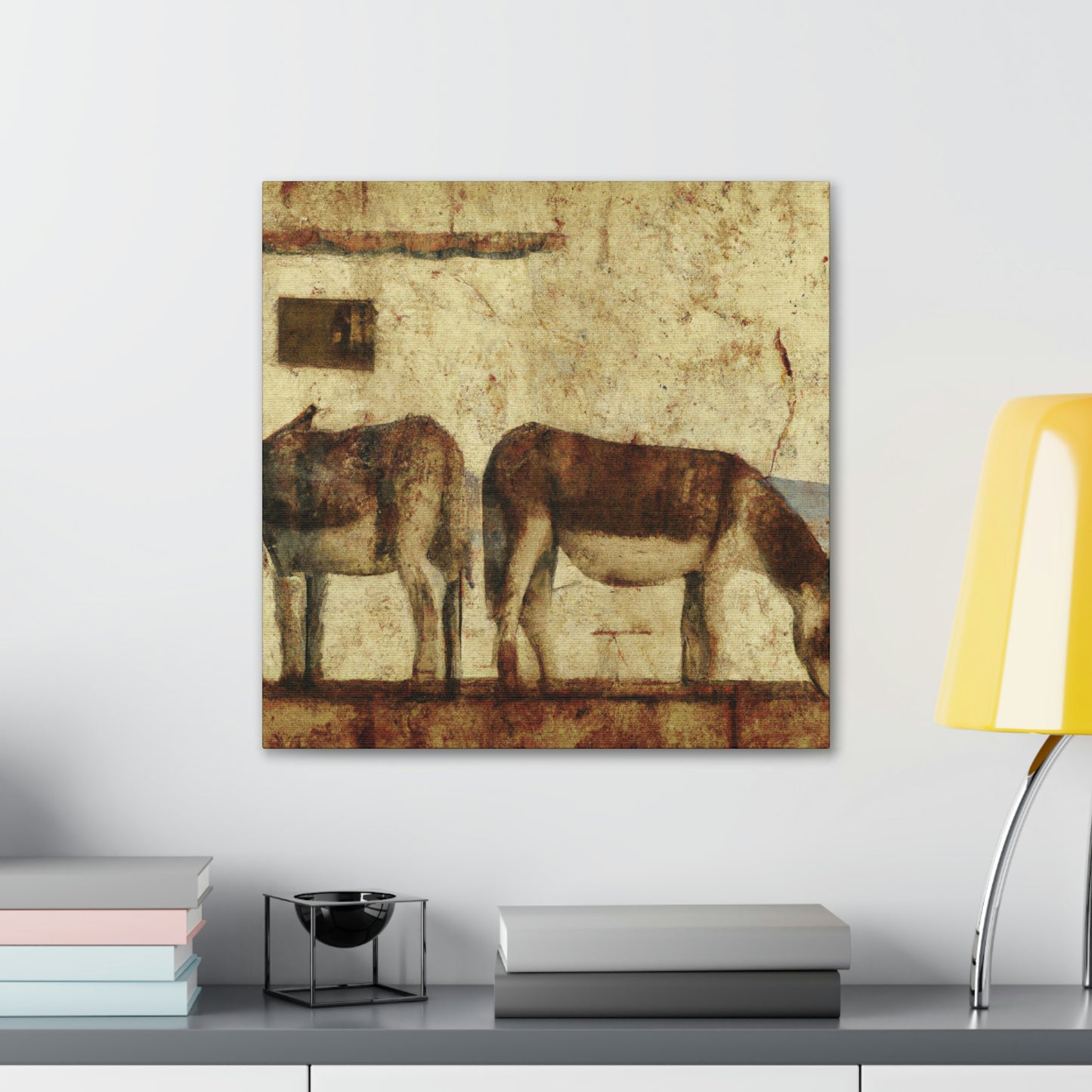 "Donkey in Deco Style" - Canvas