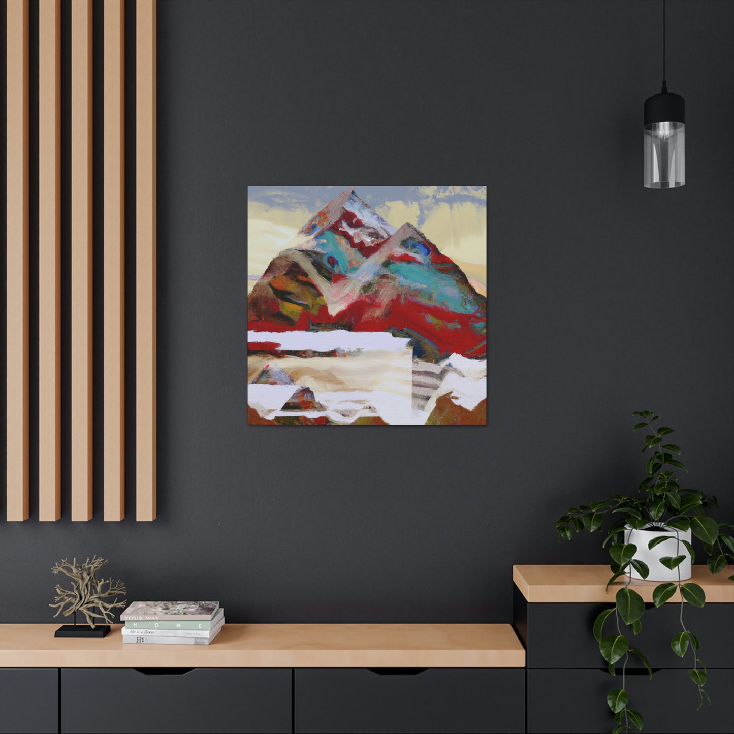 Mountain Night Sky - Canvas