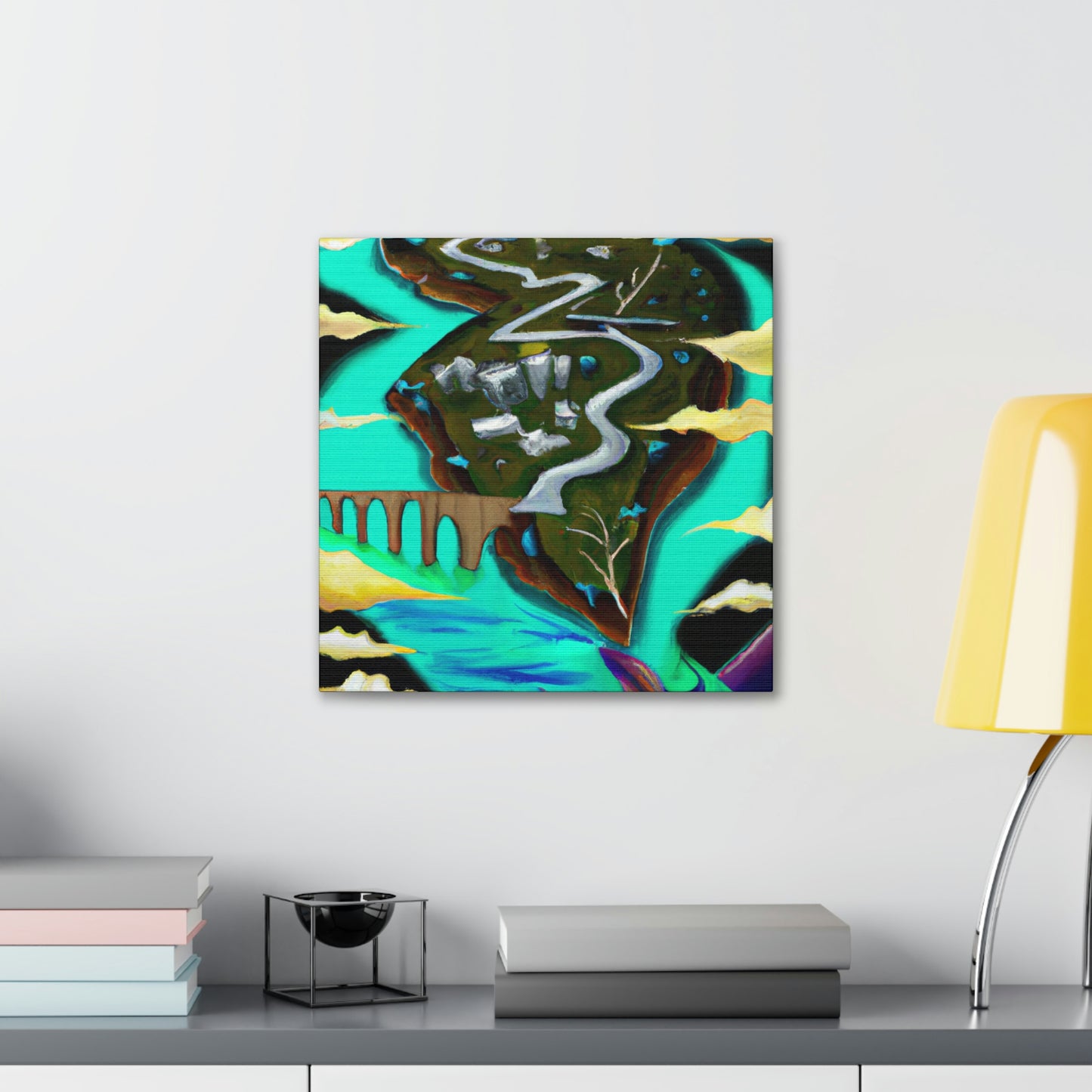 River's Surreal Journey - Canvas