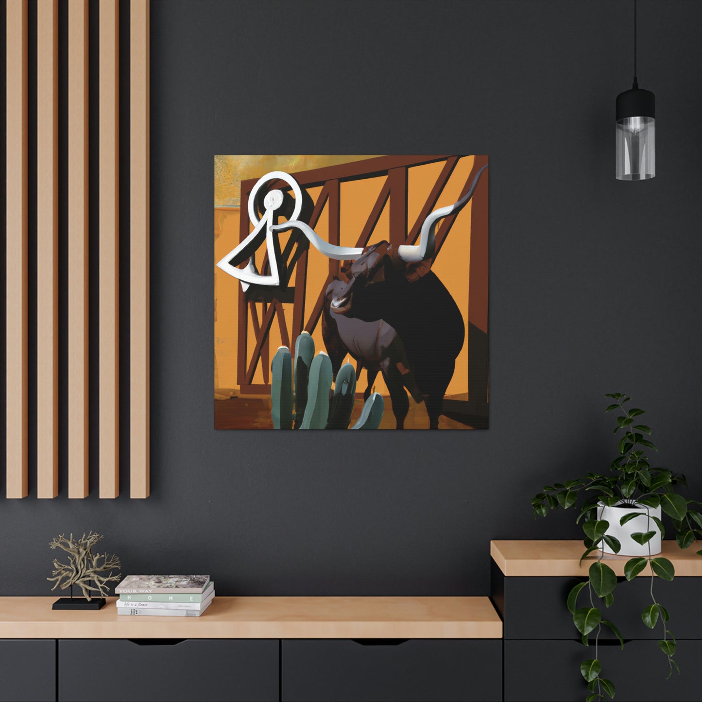 Lone Star Longhorns - Canvas