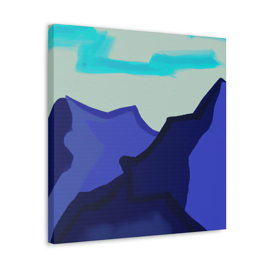 "Mountain Minimalism Painting" - Canvas