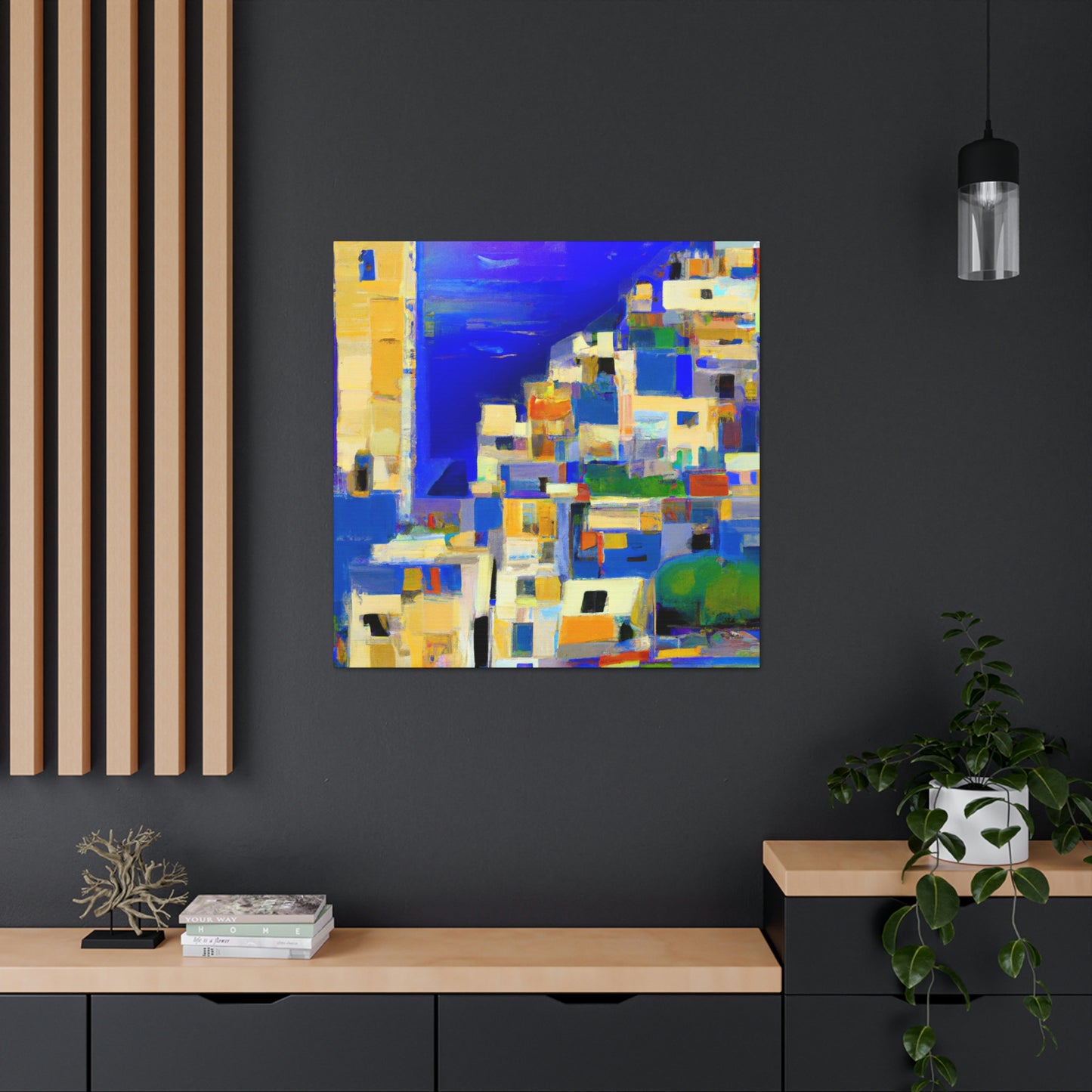 "Mediterranean Seascape Vibes" - Canvas