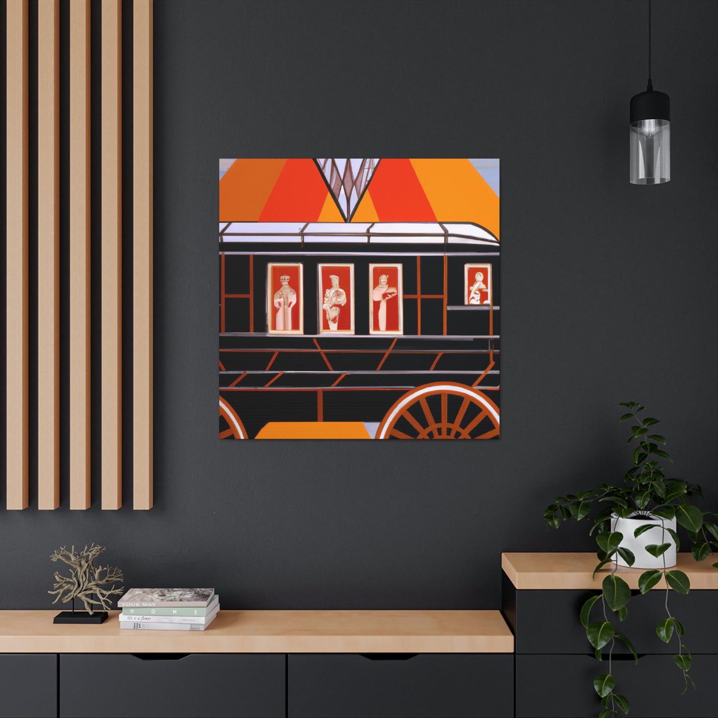 "Wheeling Art Deco Dream" - Canvas