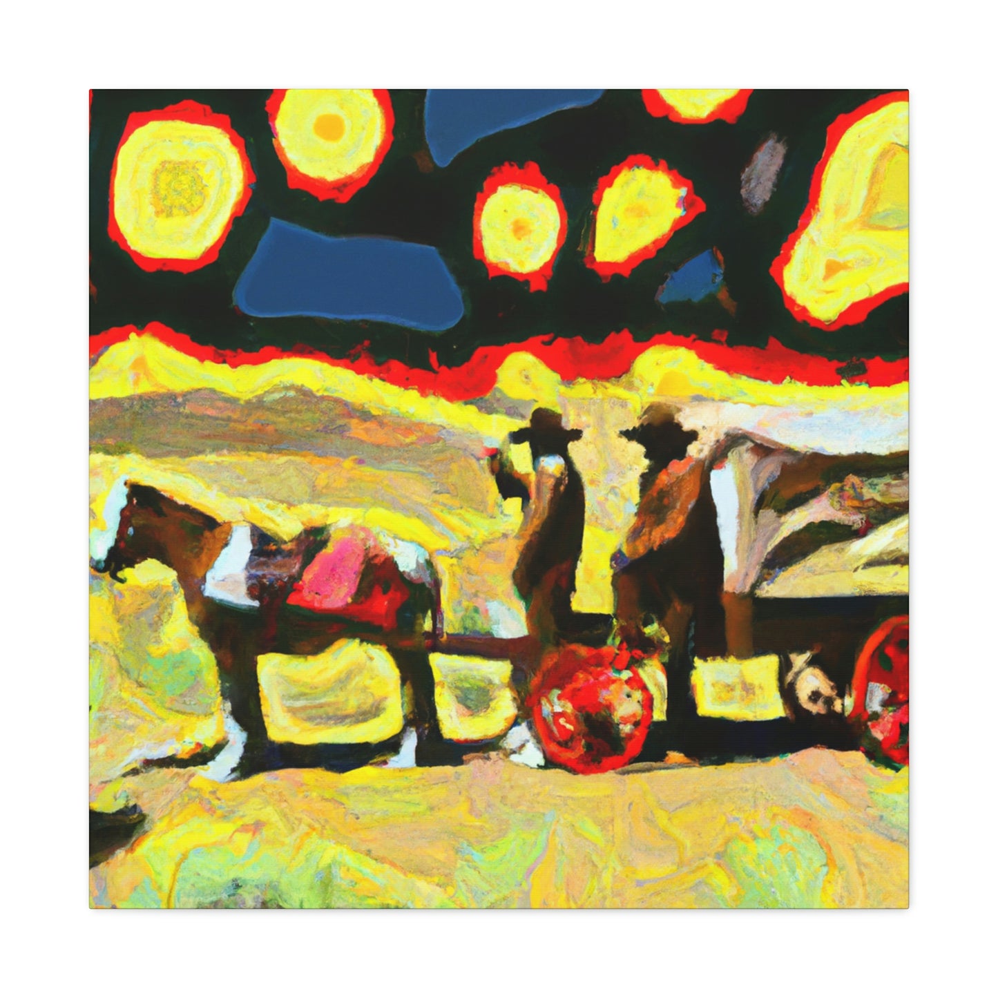 "Chuck Wagon Adventure" - Canvas