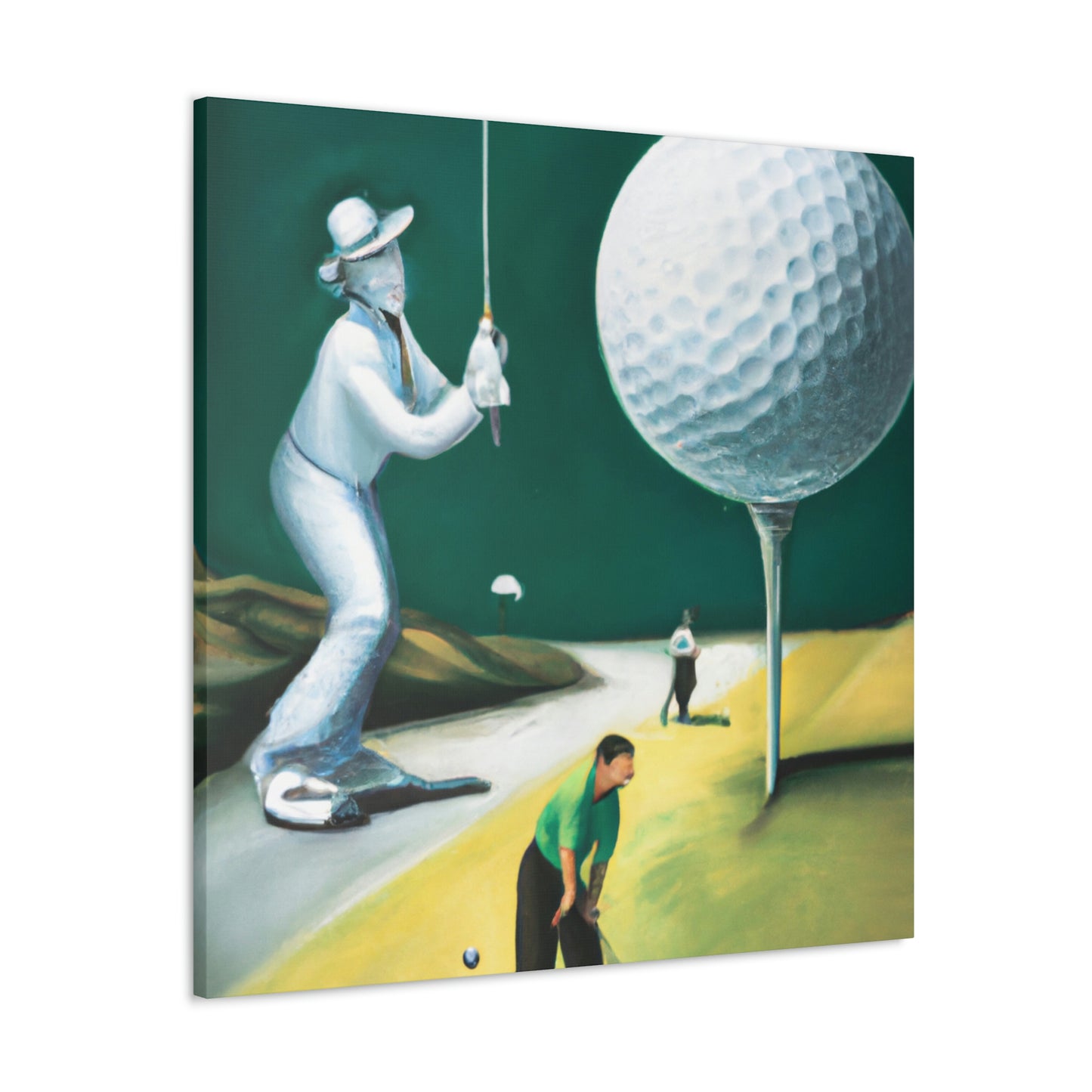 Golfing Through Dreamland - Canvas