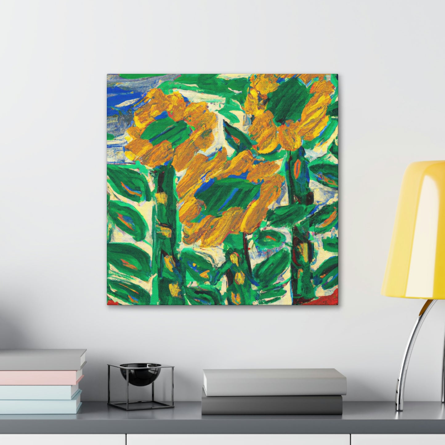 Sunflower in Expressionism - Canvas