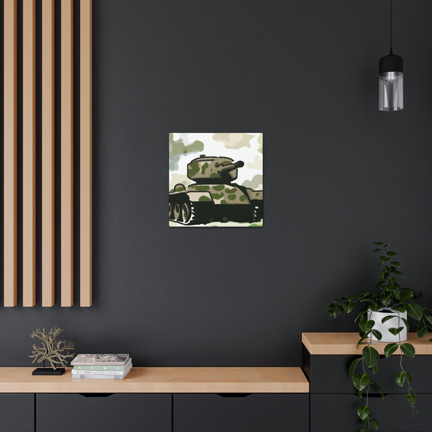 "Tank in Turmoil 1945" - Canvas