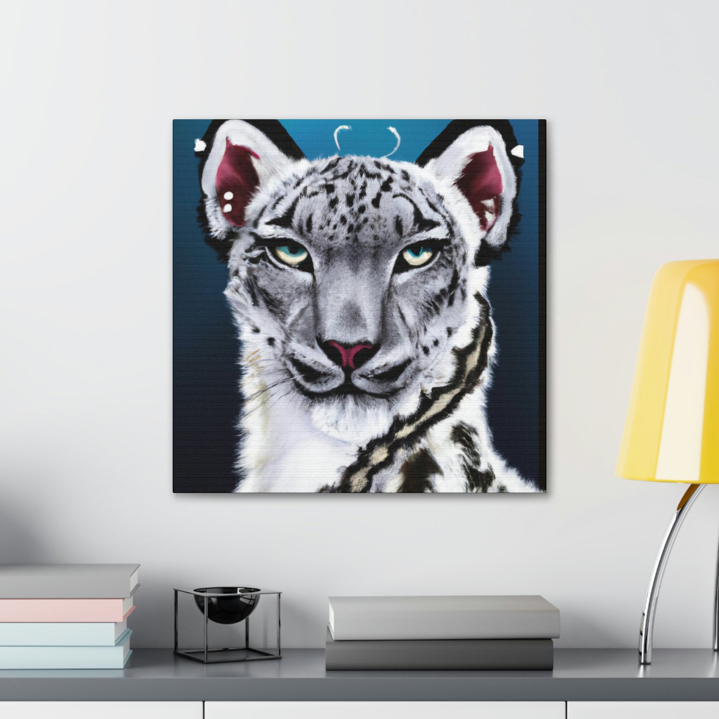 "Frozen Leopard Luxury" - Canvas