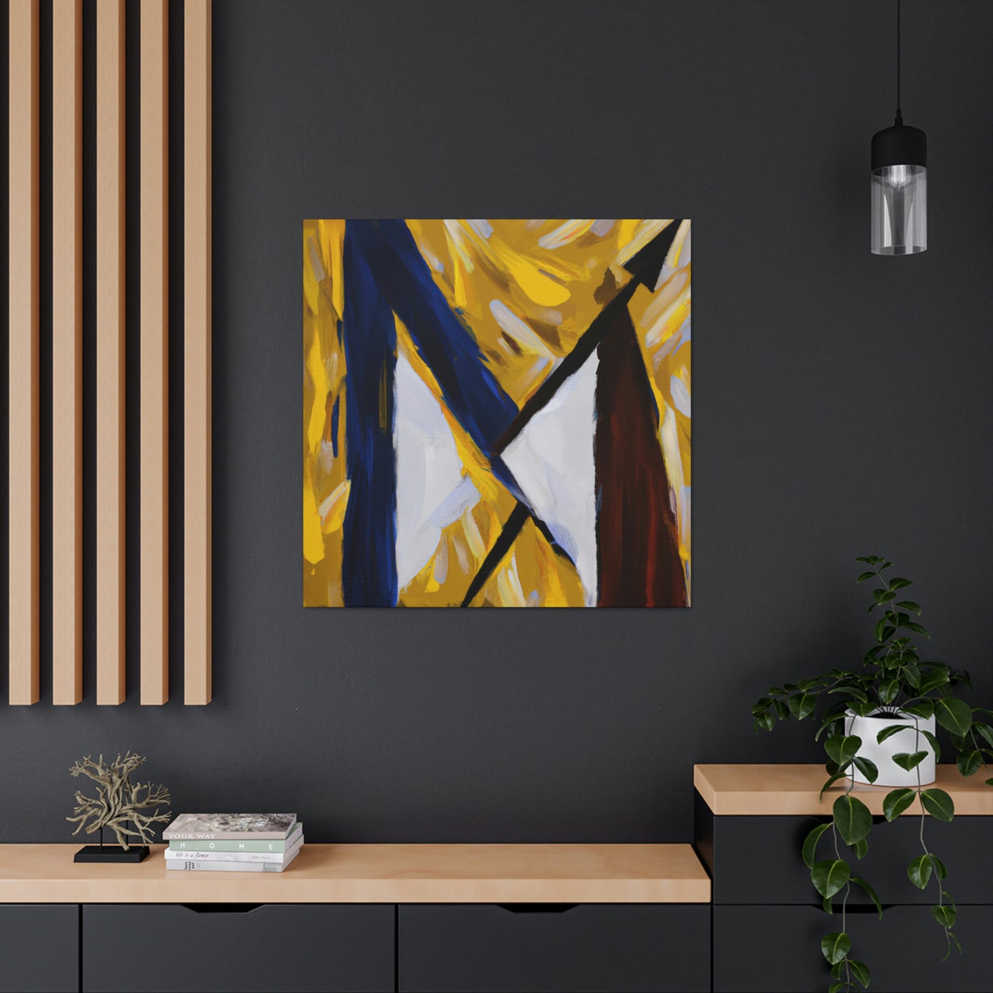 "Abstract Expression of M." - Canvas