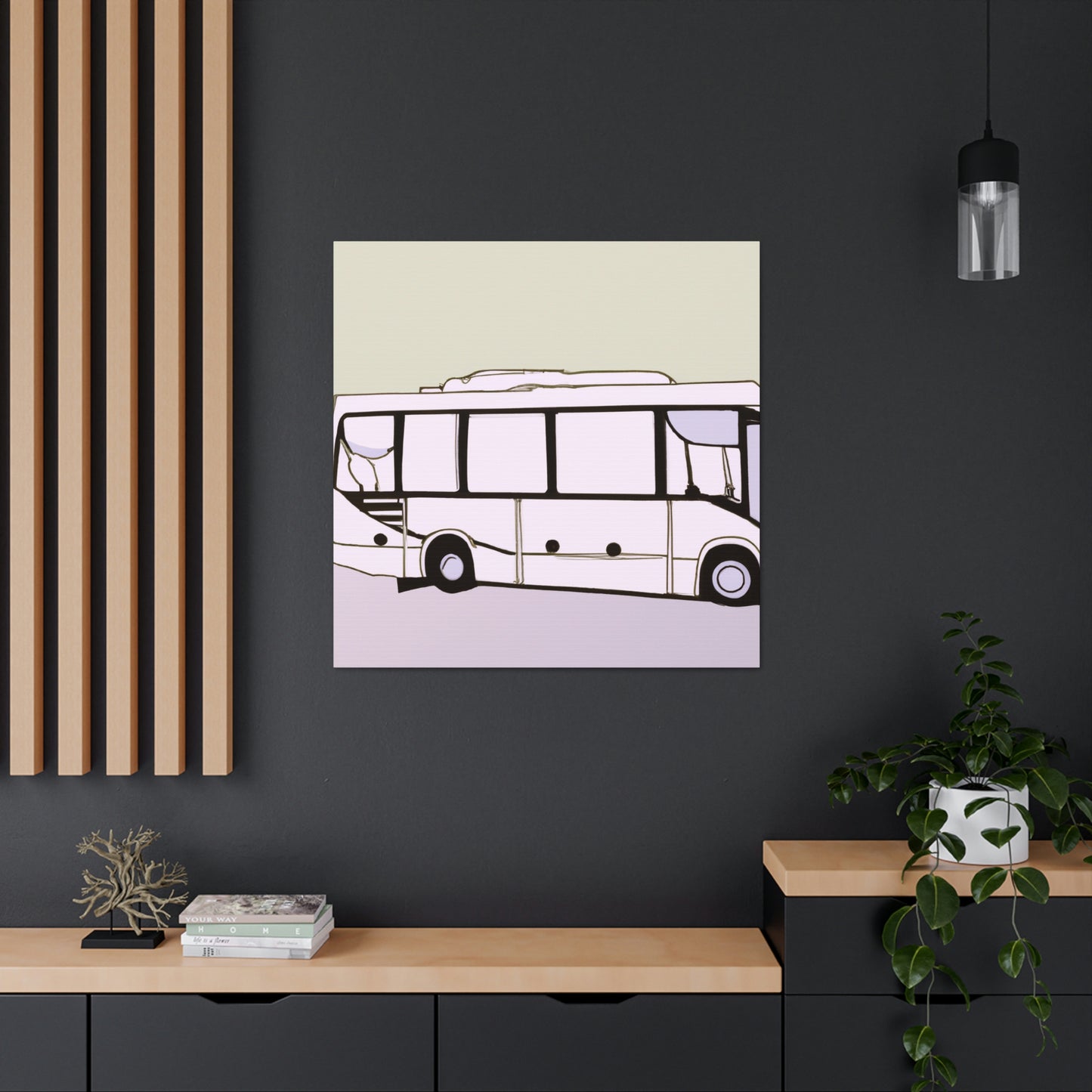 "Bus of Minimalism" - Canvas