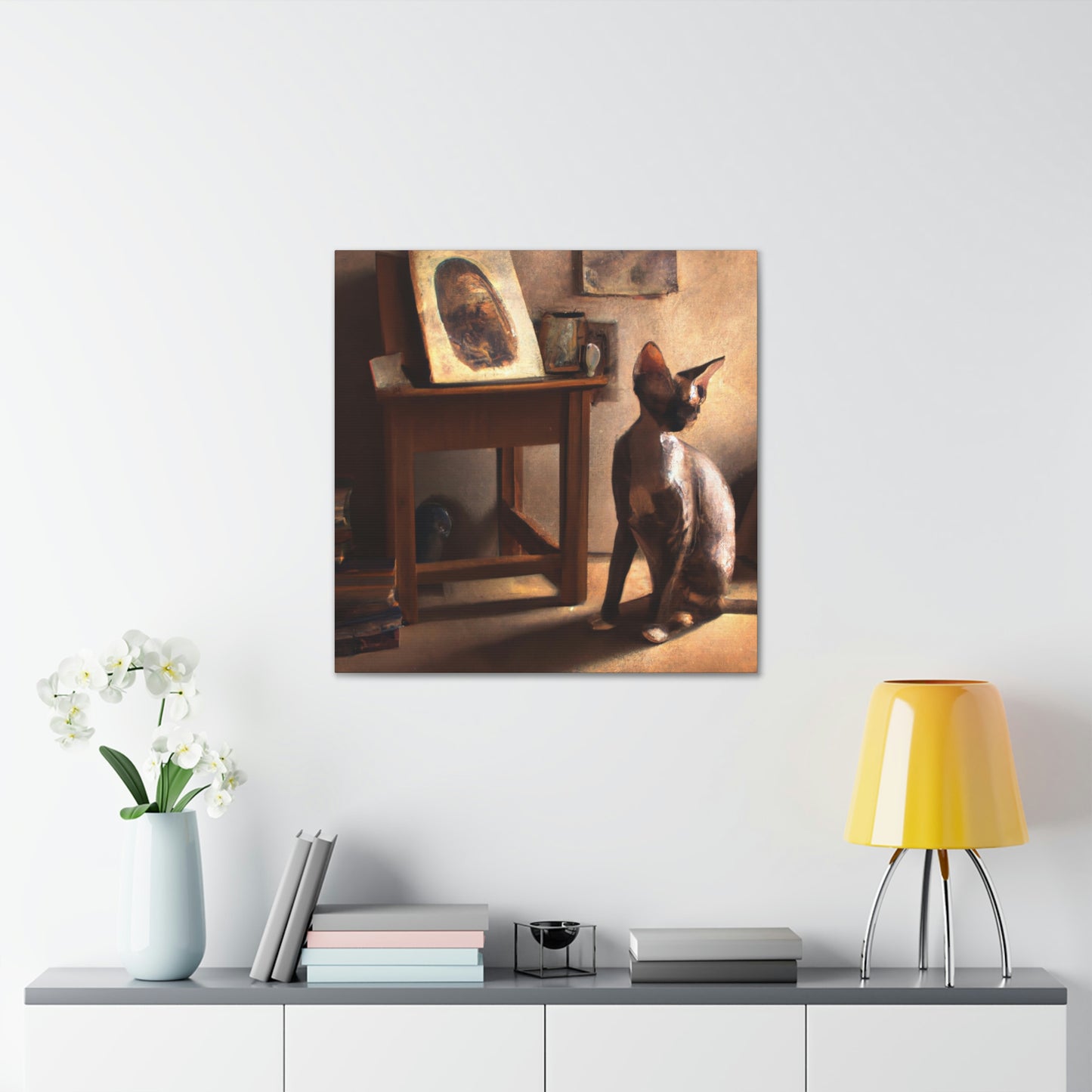 Cat-Shaped Dreamscape - Canvas