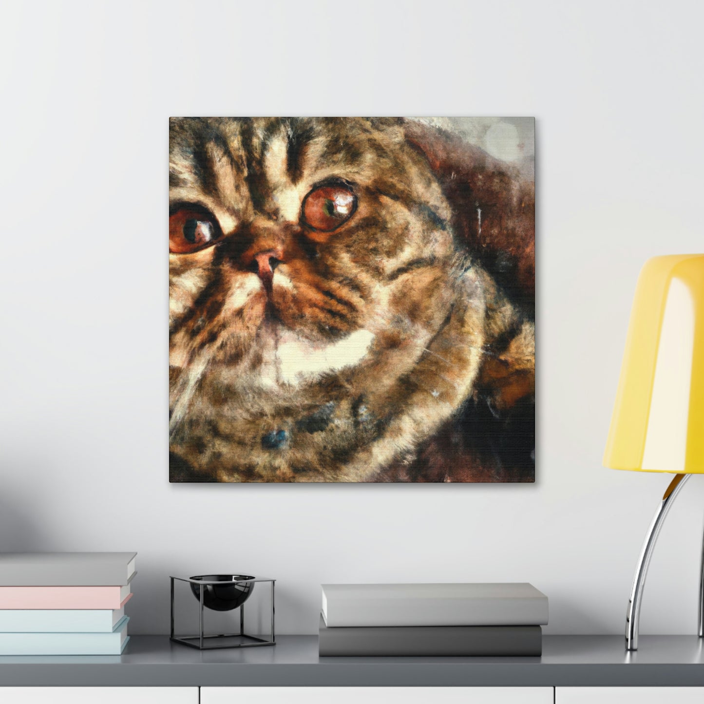 Folded Feline Fantasy - Canvas