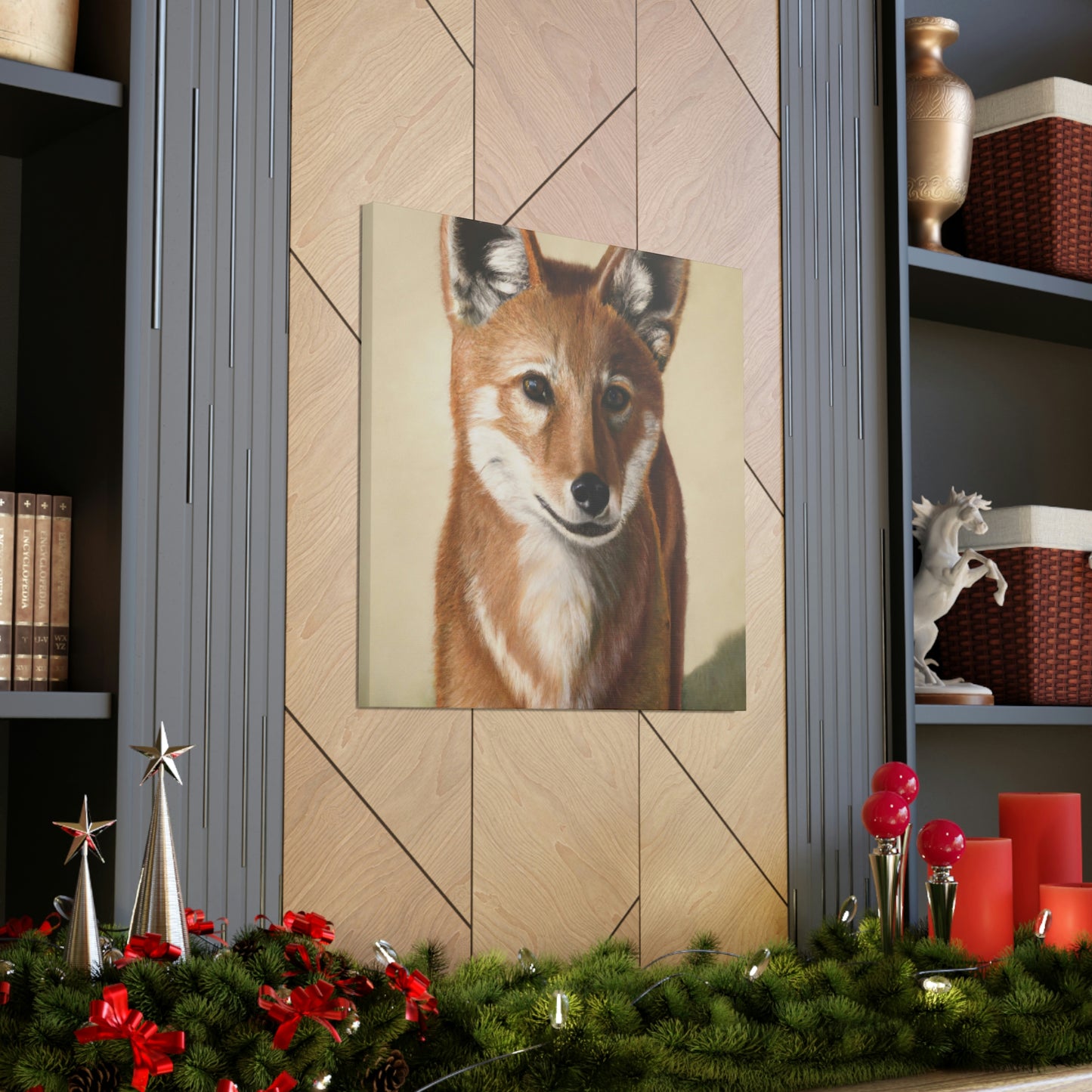 Dhole in Hyperrealism - Canvas