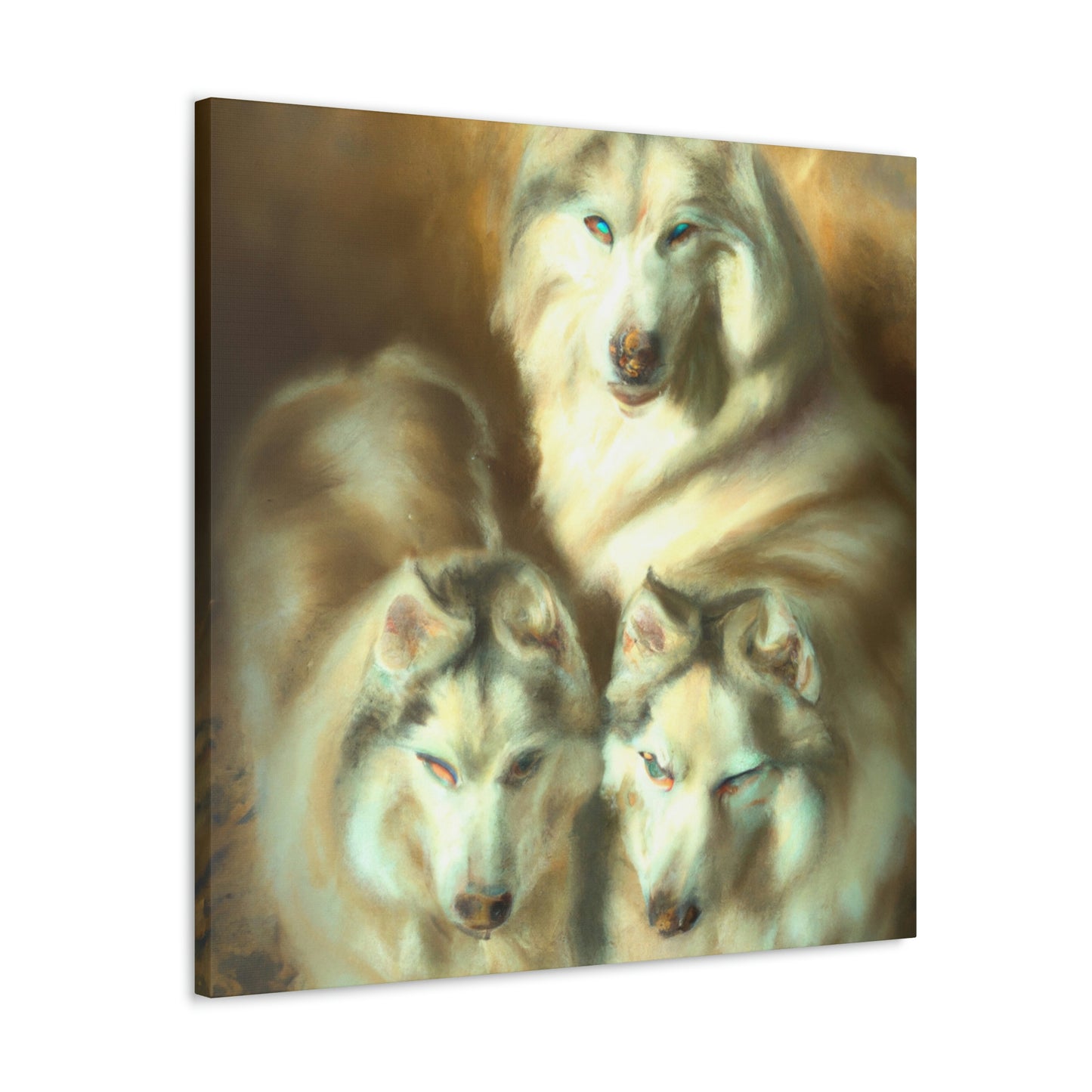 "Frosty Siberian Husky" - Canvas