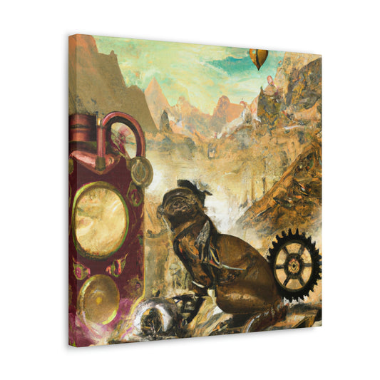 Puma in Steampunk Boon - Canvas