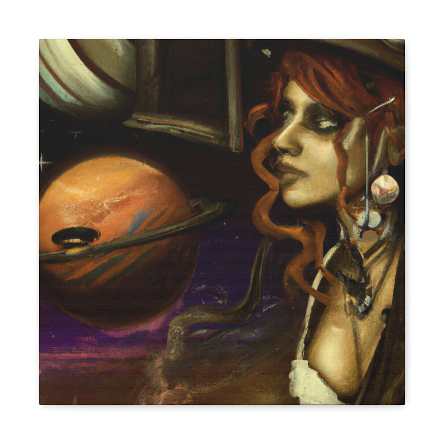 Venus in CogsDress - Canvas