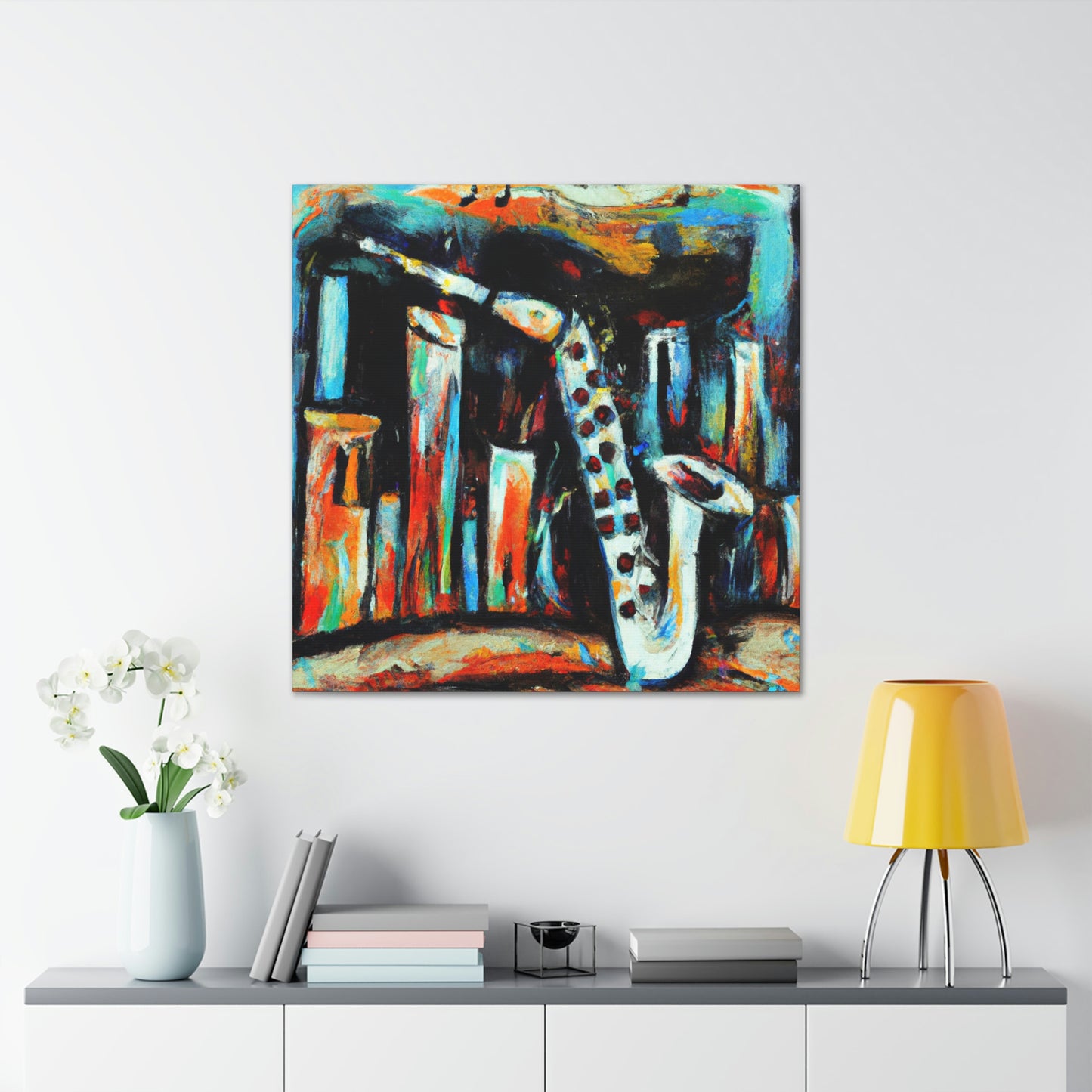 "Clarinet in Expressionism" - Canvas