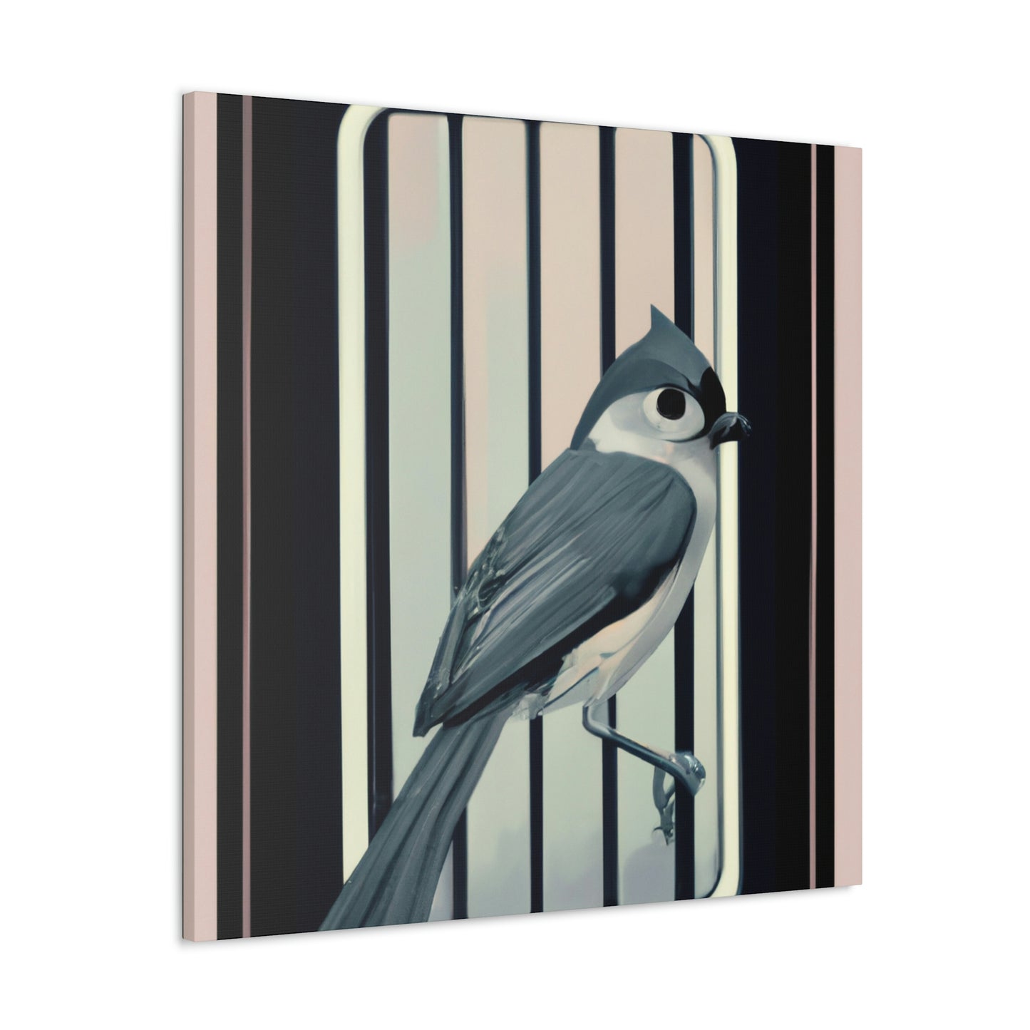 "Feathery Art Deco Tapestry" - Canvas