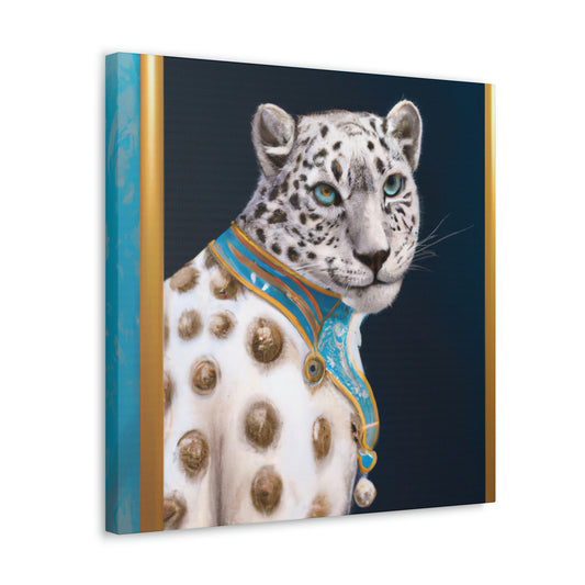 "Snow Leopard Sparkles Bright" - Canvas