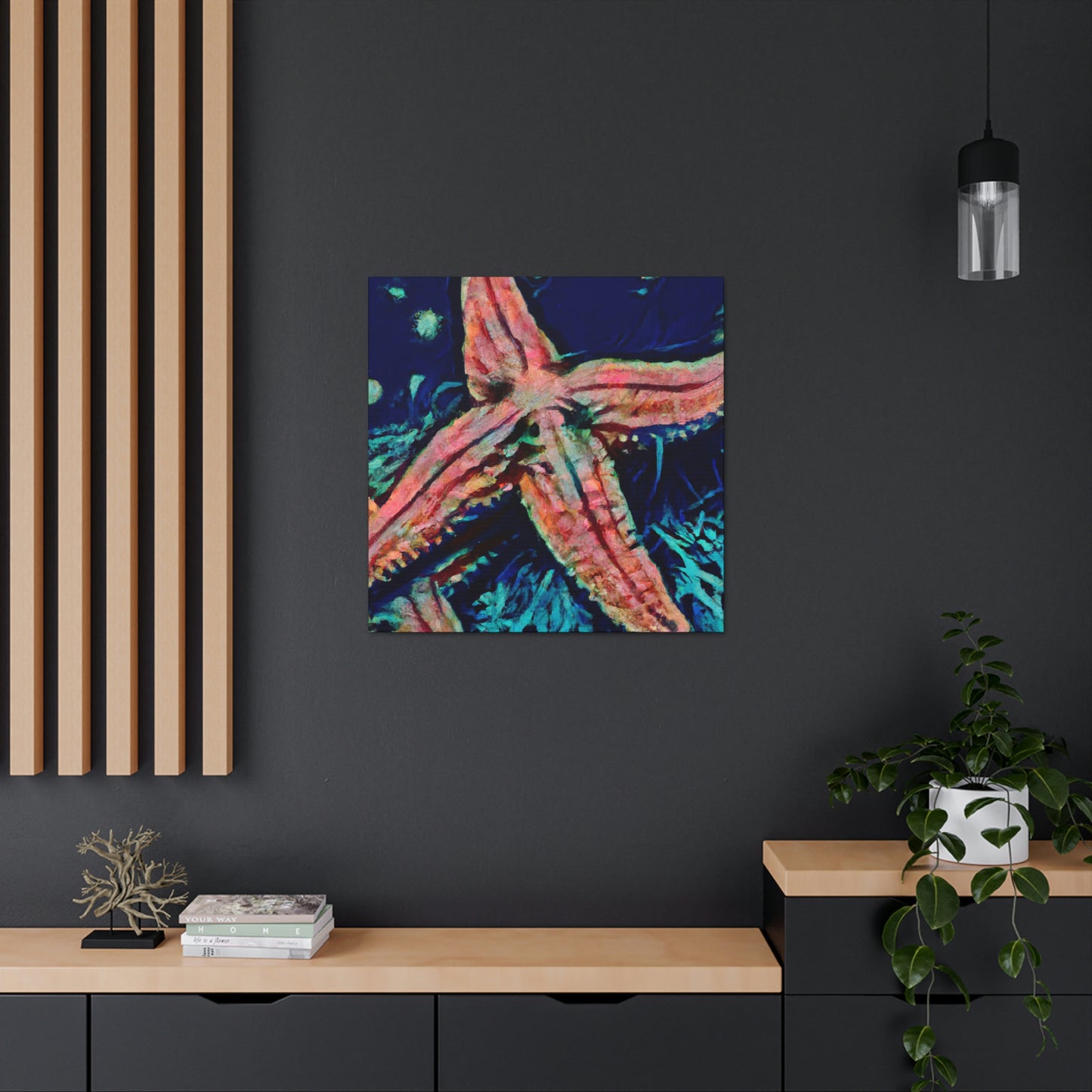 "Starfish on the Shoreline" - Canvas