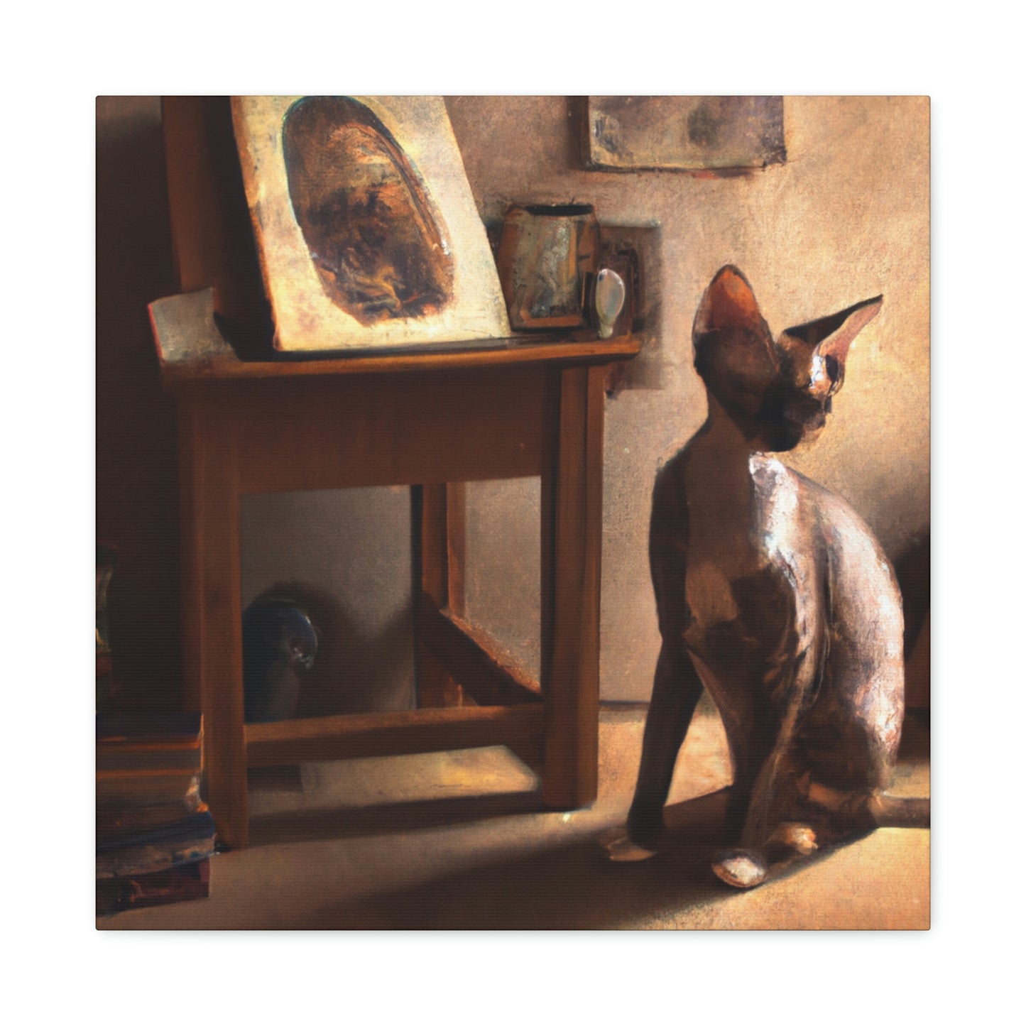 Cat-Shaped Dreamscape - Canvas