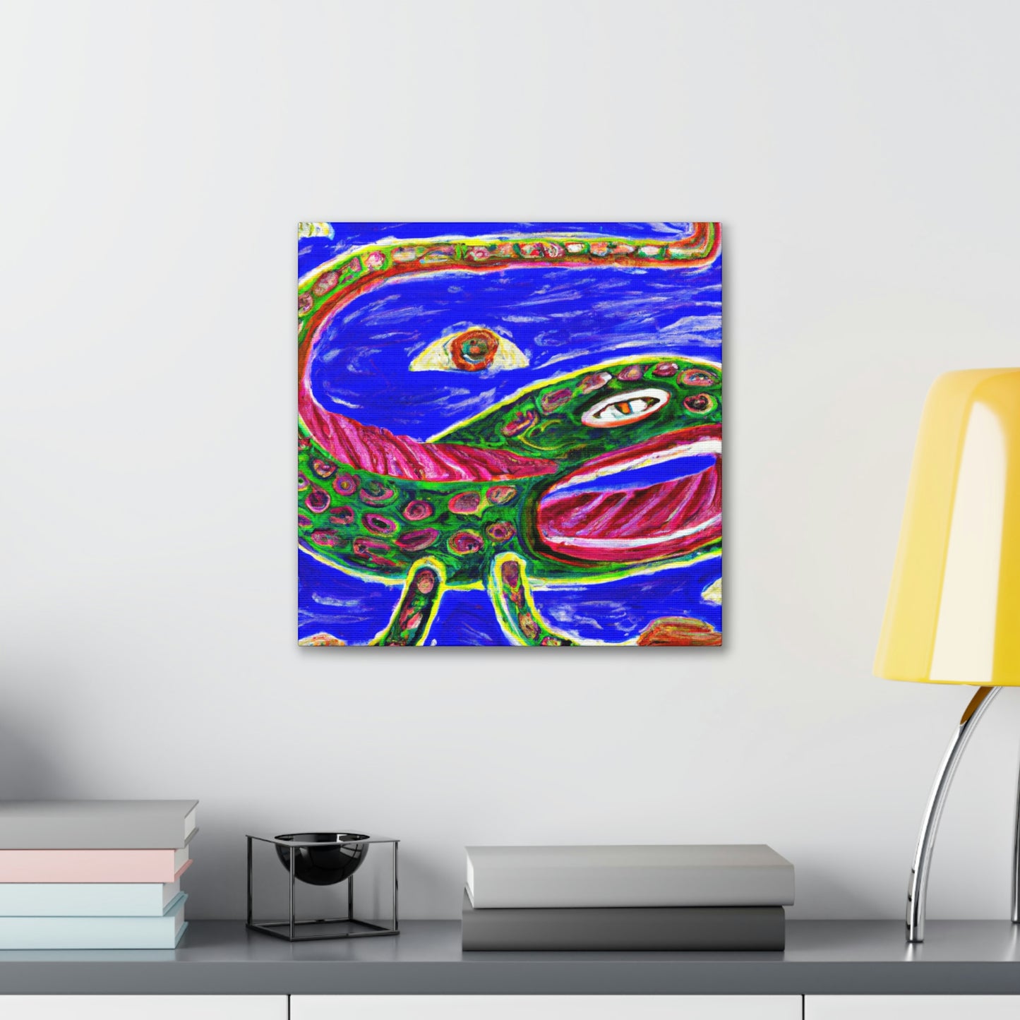 "Eels in Moonlight Shadow" - Canvas