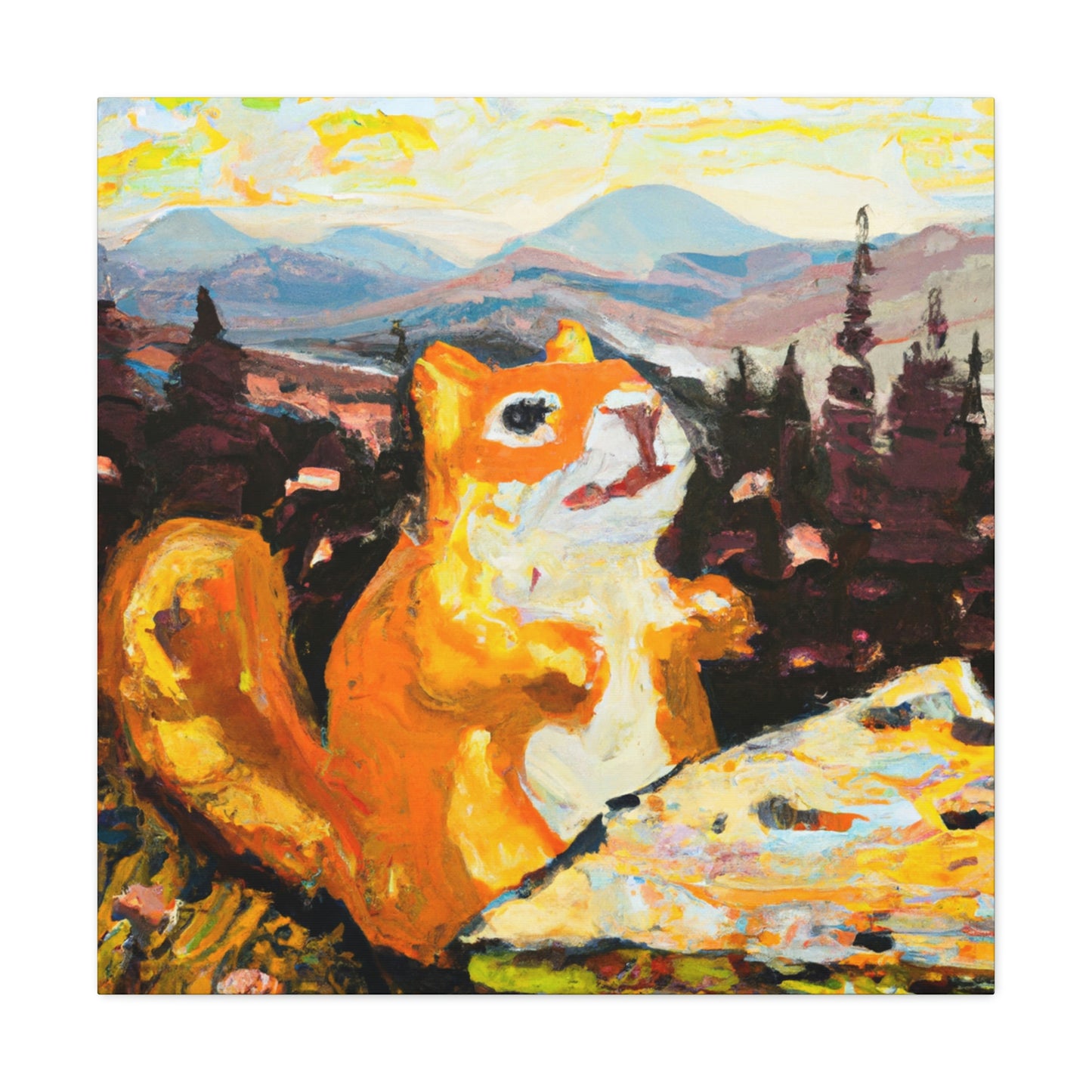 Chipmunk in Abstraction - Canvas