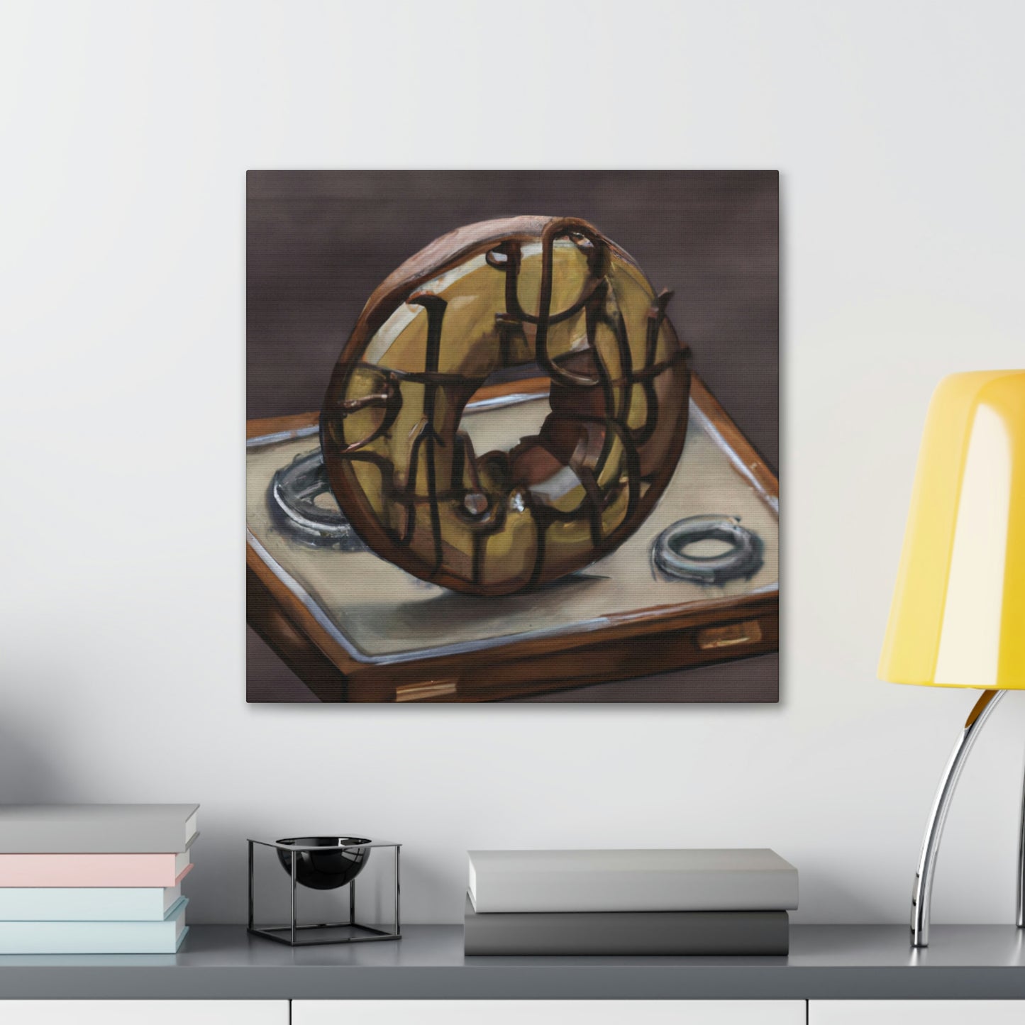 "The Steamy Doughnut Shop" - Canvas