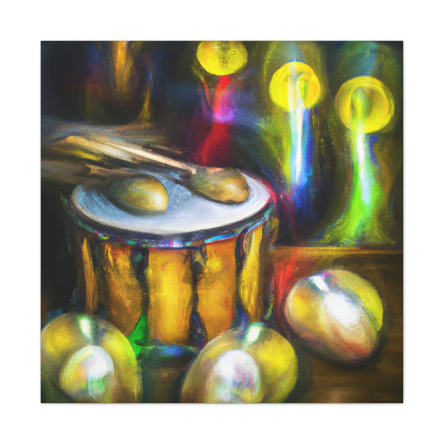 Bongos in Moonlight. - Canvas