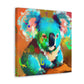 Koala in Azure Sky - Canvas