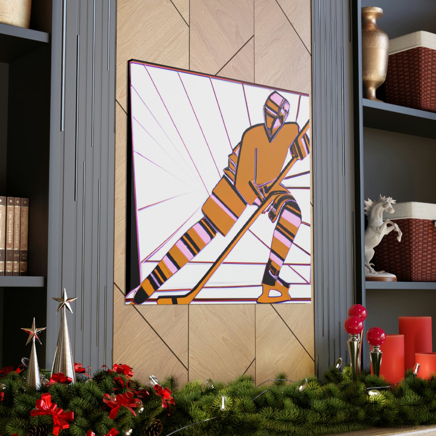 Hockey in Art Deco - Canvas