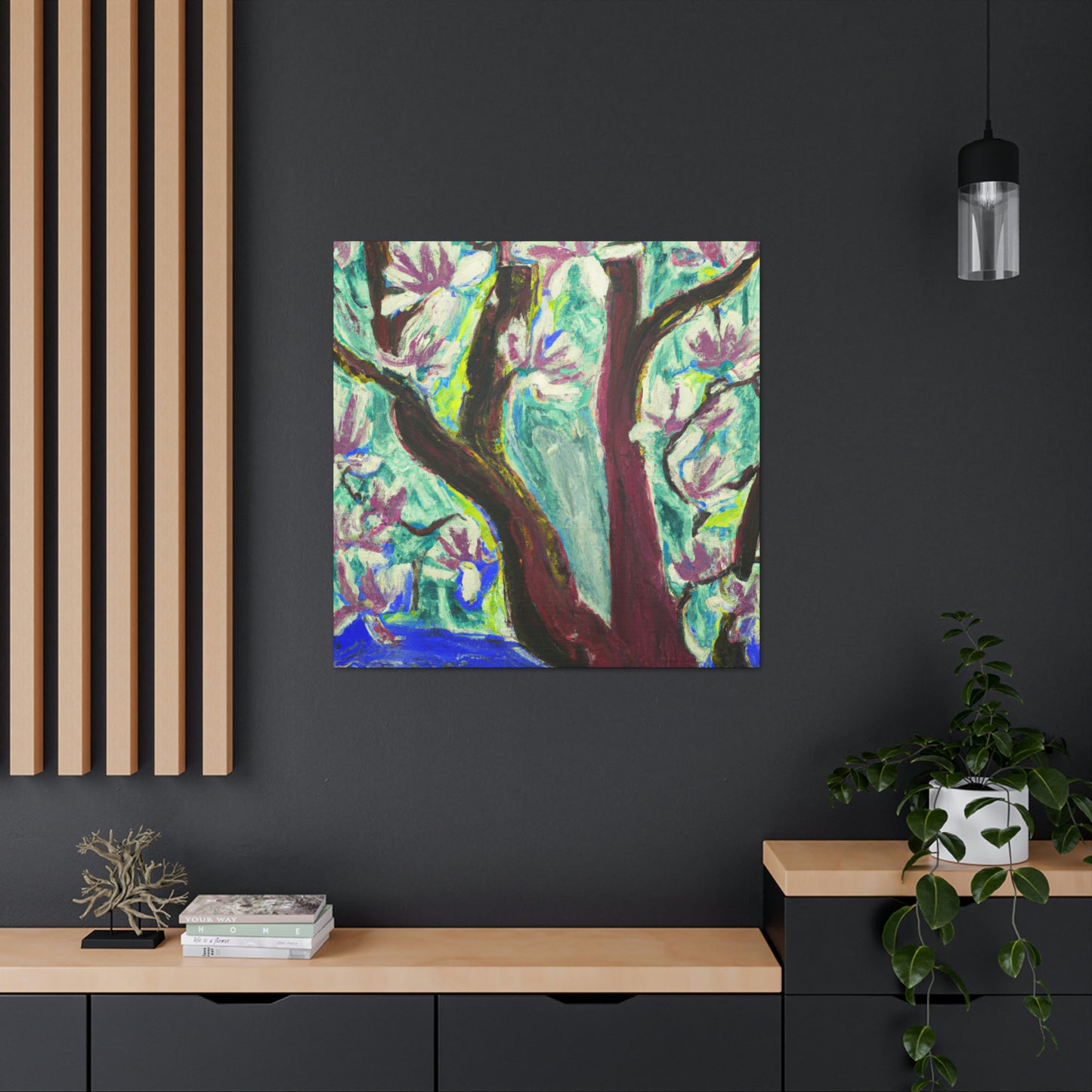 "Magnolia Through Expressionism" - Canvas