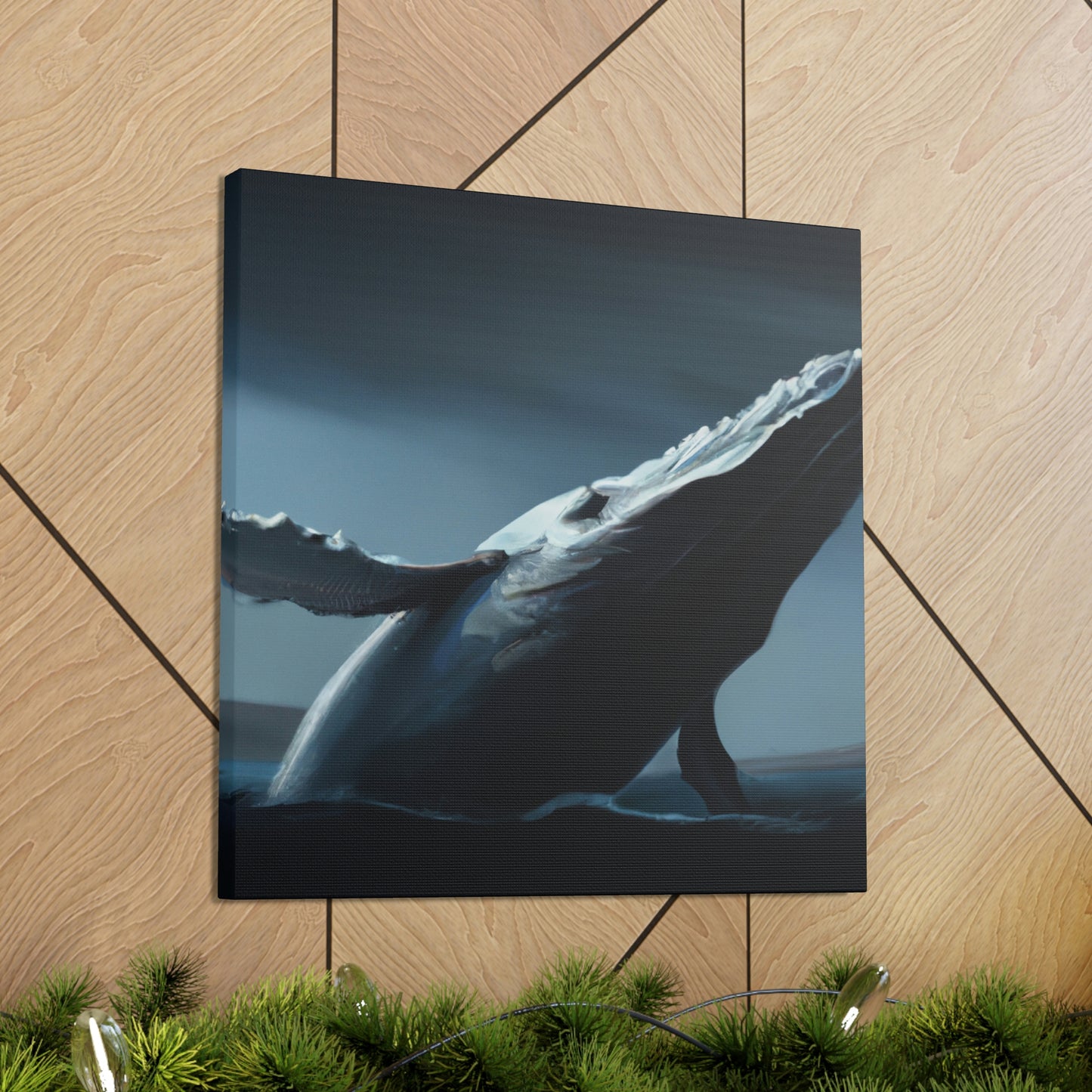 Humpback Whale in Neoclassicism - Canvas