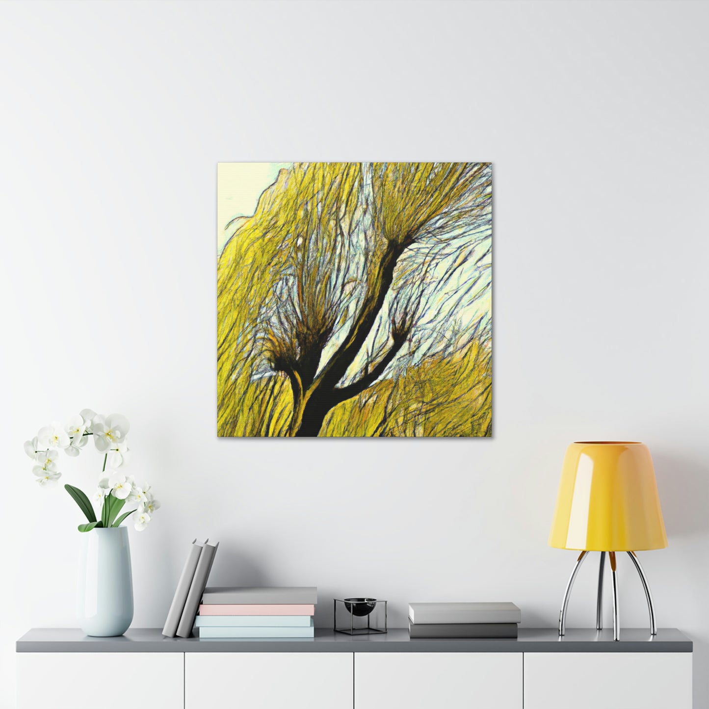 "Willow Tree Reminiscence" - Canvas