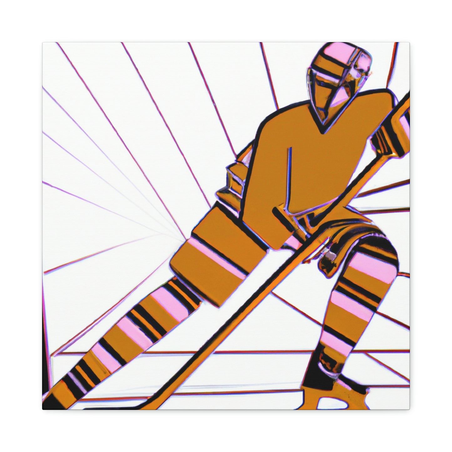 Hockey in Art Deco - Canvas