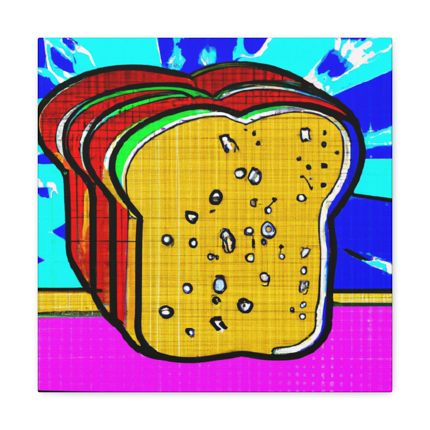 Bread in Pop Art - Canvas