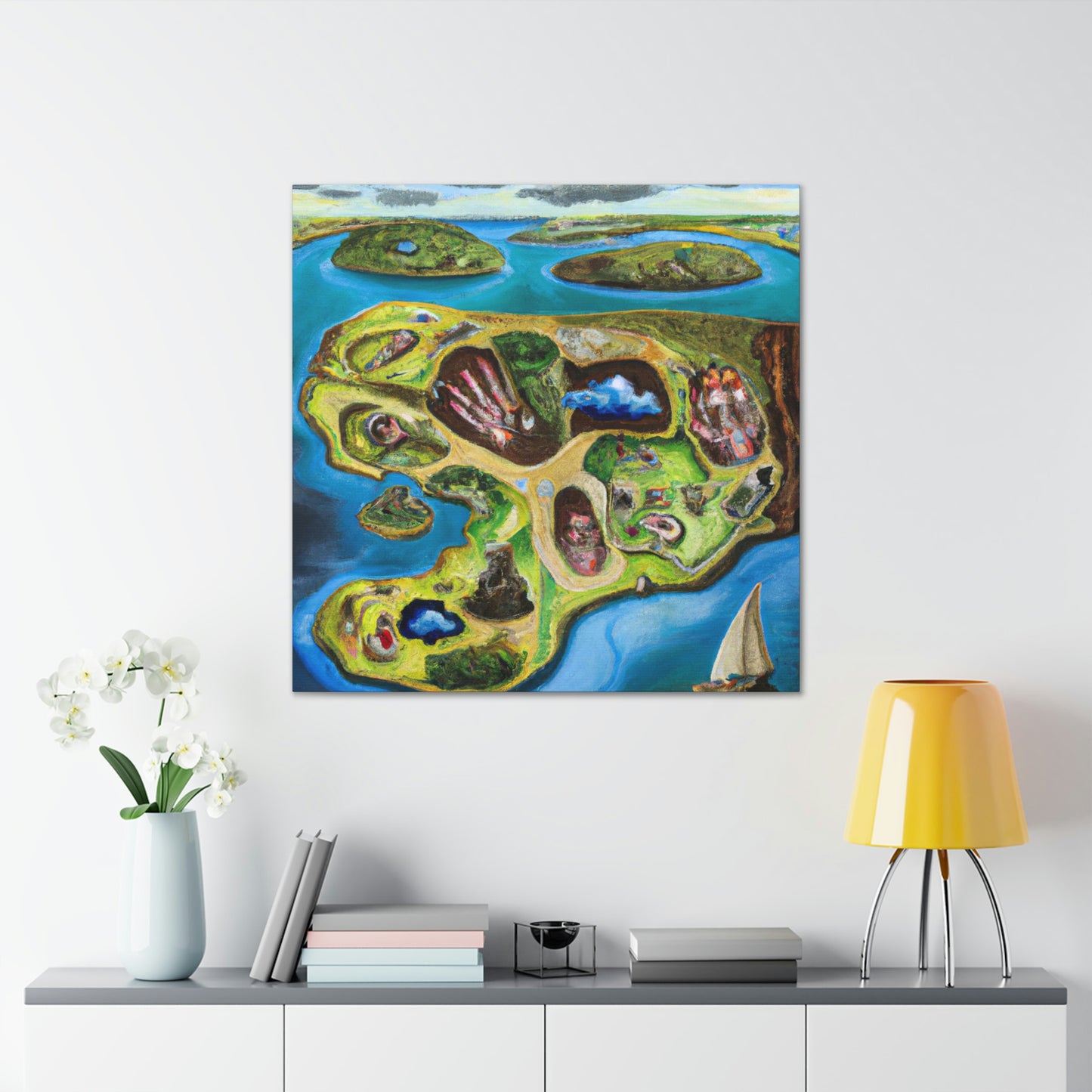 "Archipelago in Surrealism" - Canvas