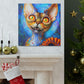 "Devon Rex Regal Portrait" - Canvas