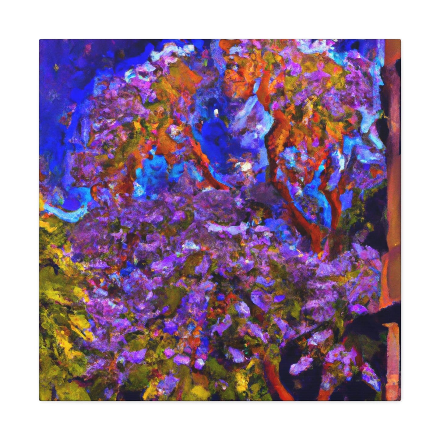 "Vibrant Jacaranda Tree" - Canvas